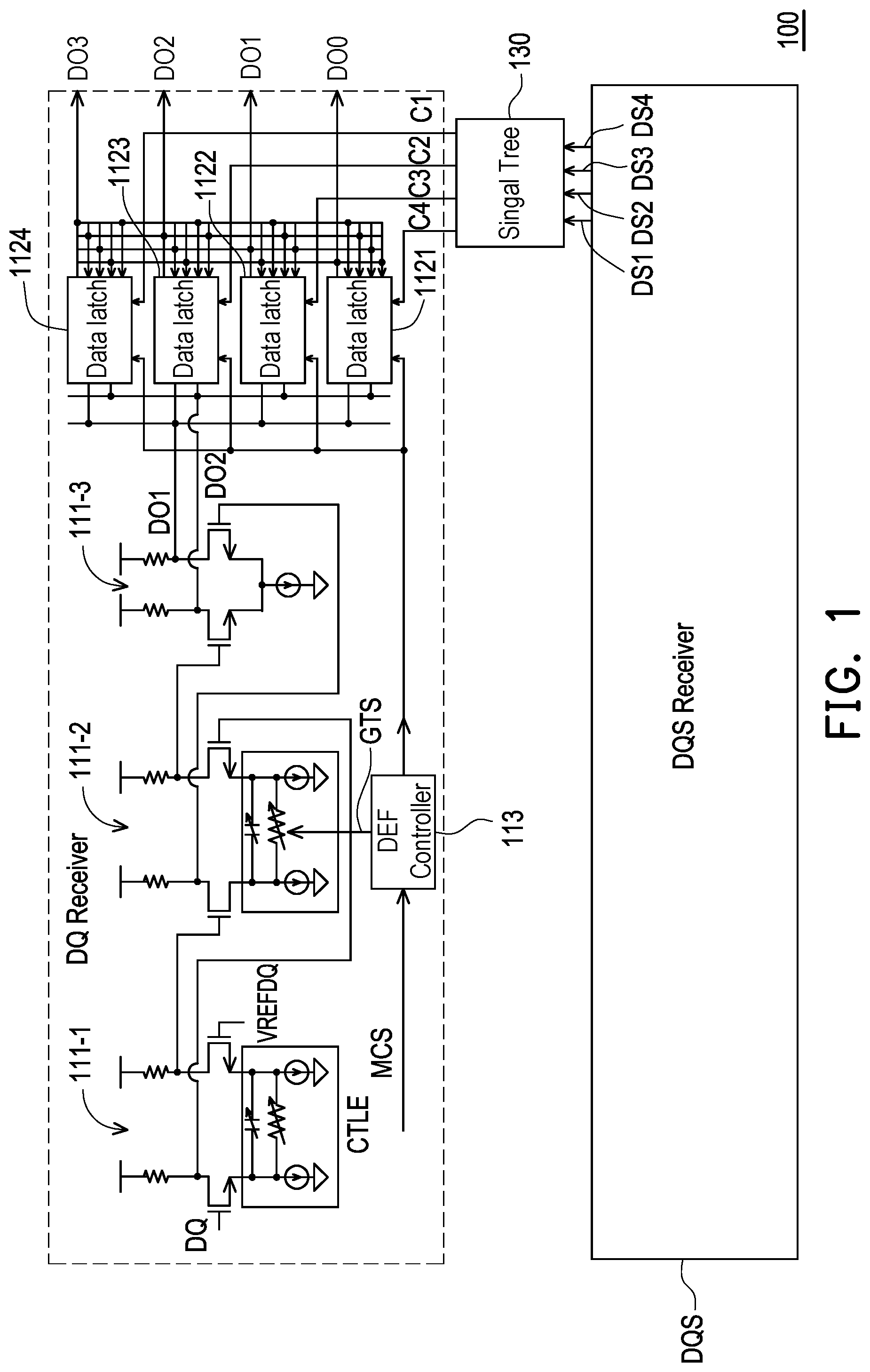 Patent US12586632 — Signal receiver, data receiver and data latch thereof — Figure 1