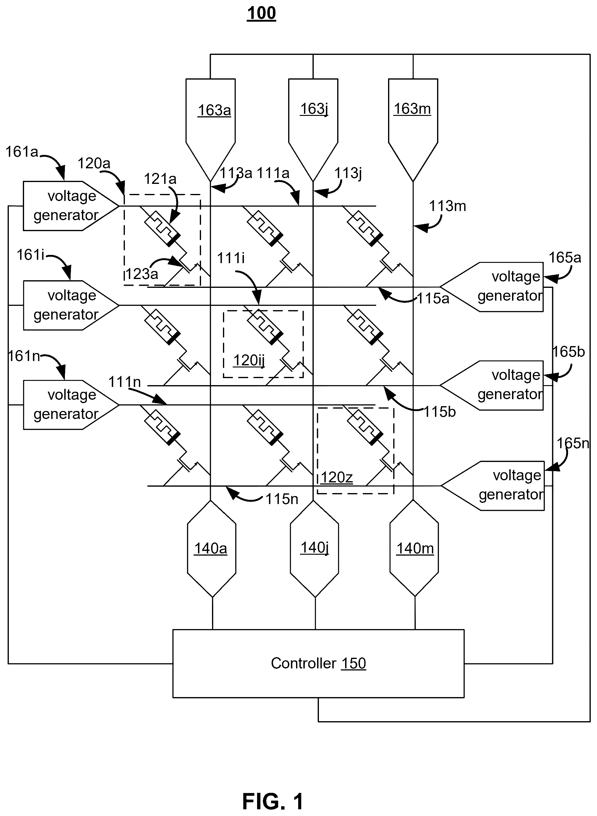 Patent US12586642 Figure 1 – Mechanisms for programming multilevel memory devices with variable memory windows