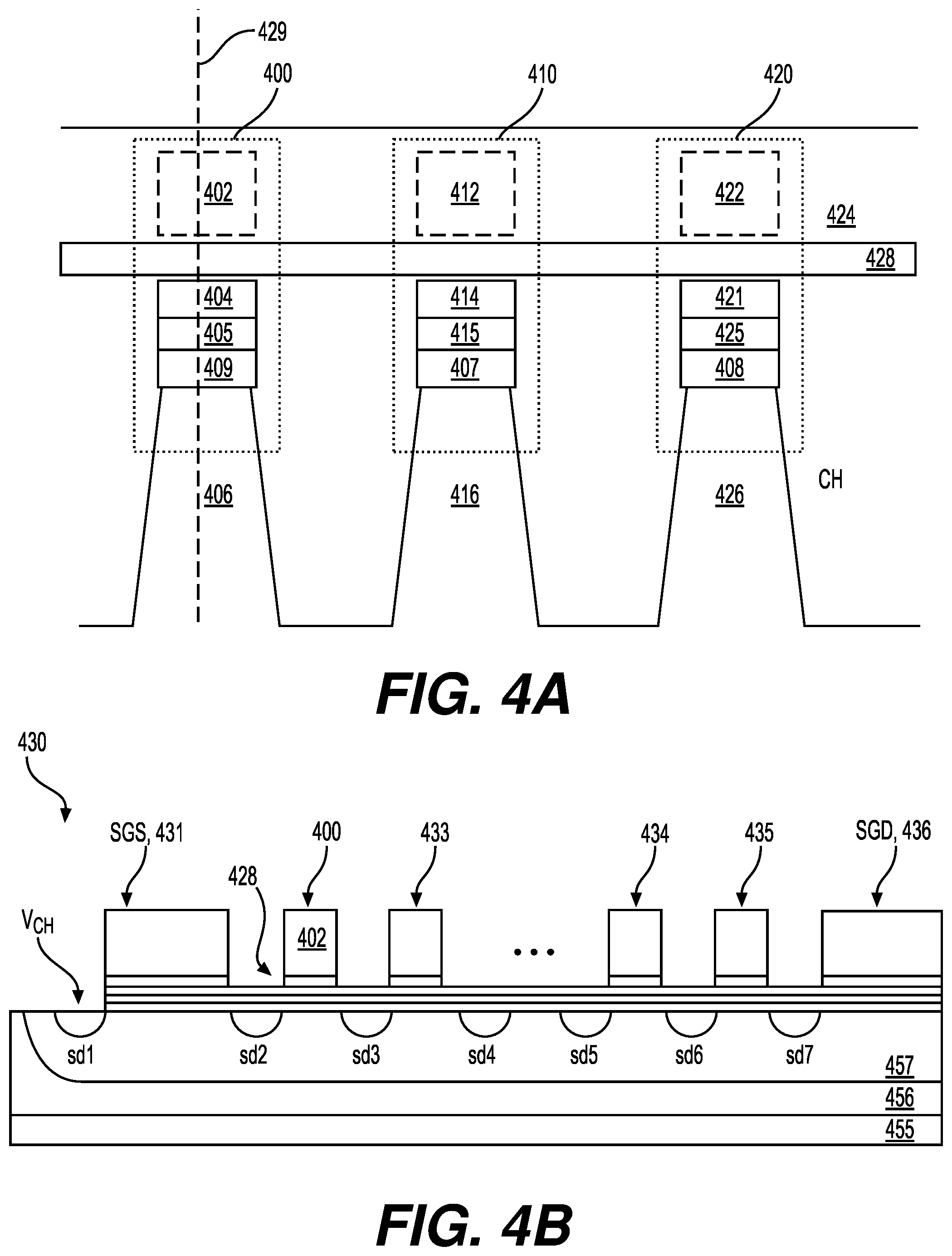 Patent US12586646 Figure 4 – Precharge scheme during programming of a memory device