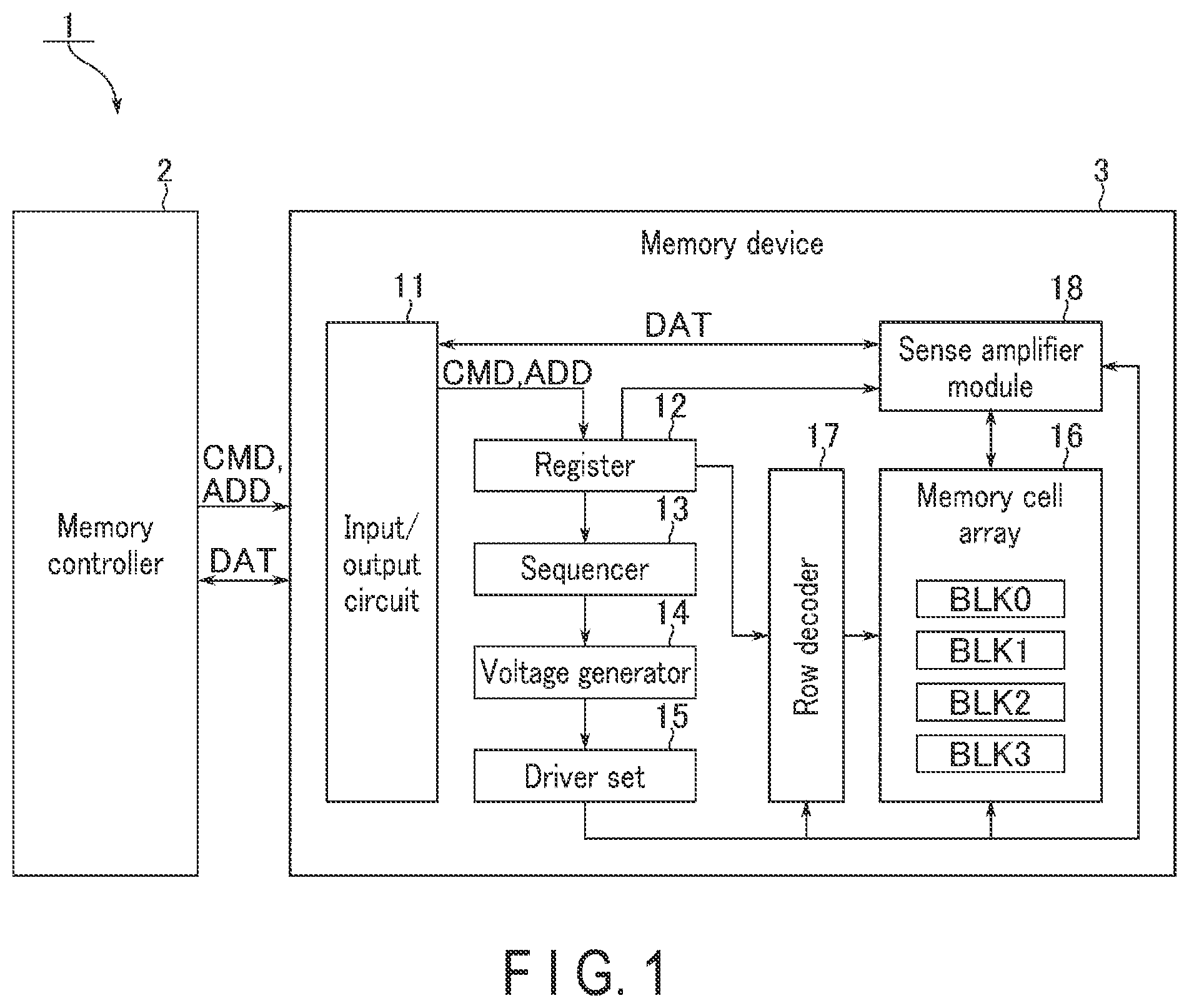 Patent US12586648 — Memory device — Figure 1