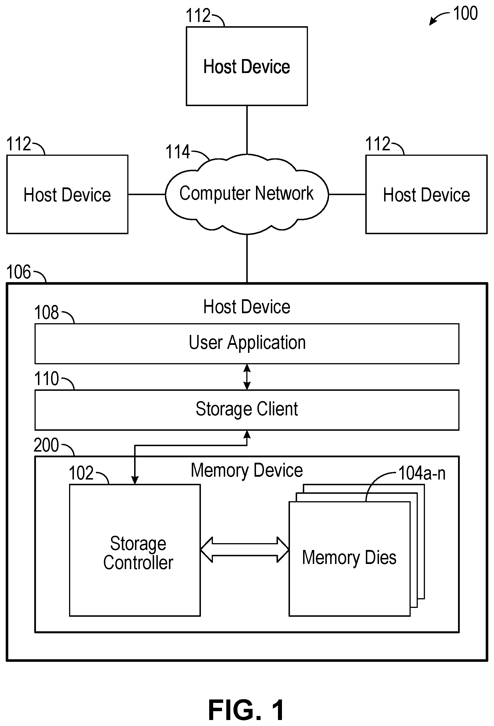 Patent US12586652 — Estimating peak source current using memory die substrate temperature detection — Figure 1