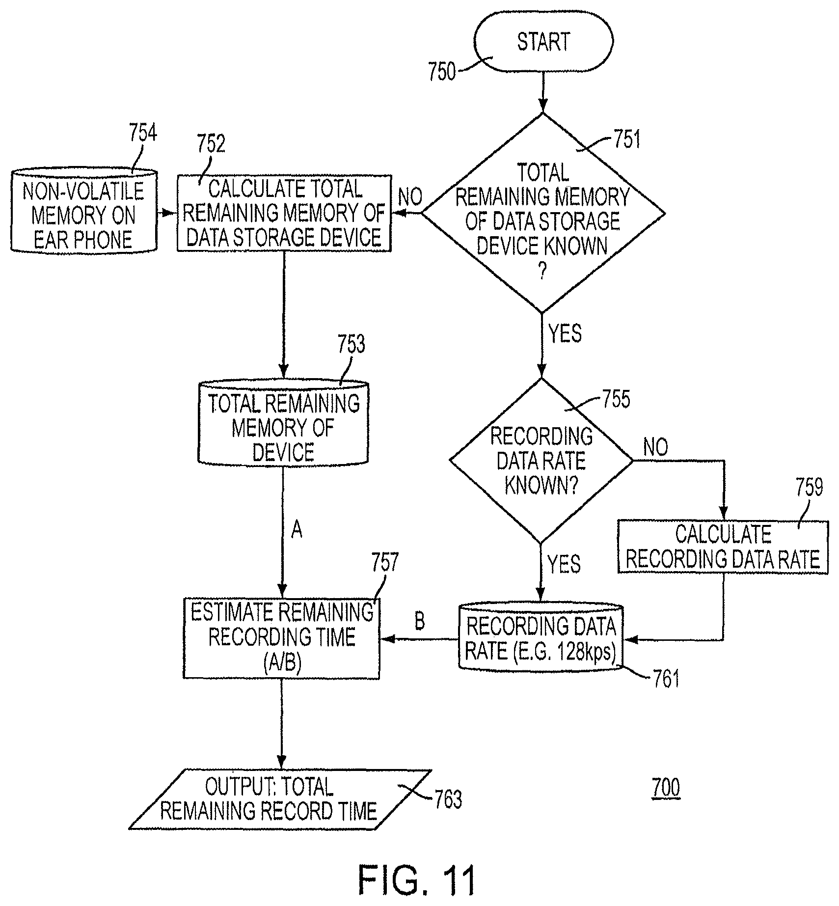 Patent US12586680 Figure 10 – Method and device for audio recording