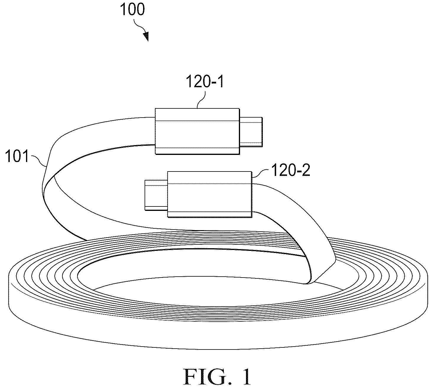 Patent US12586696 — Magnetized cables for improved cable management — Figure 1