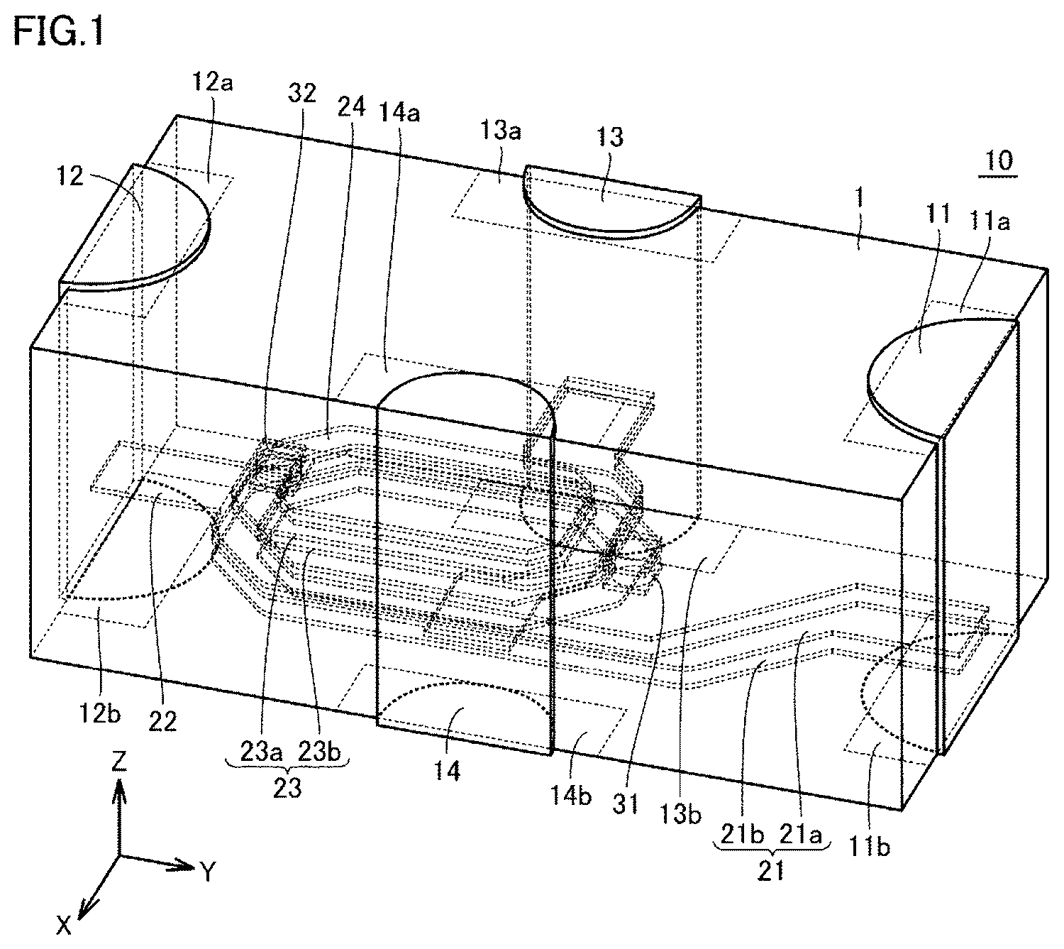Patent US12586704 — Coil element, antenna device, and electronic device — Figure 1