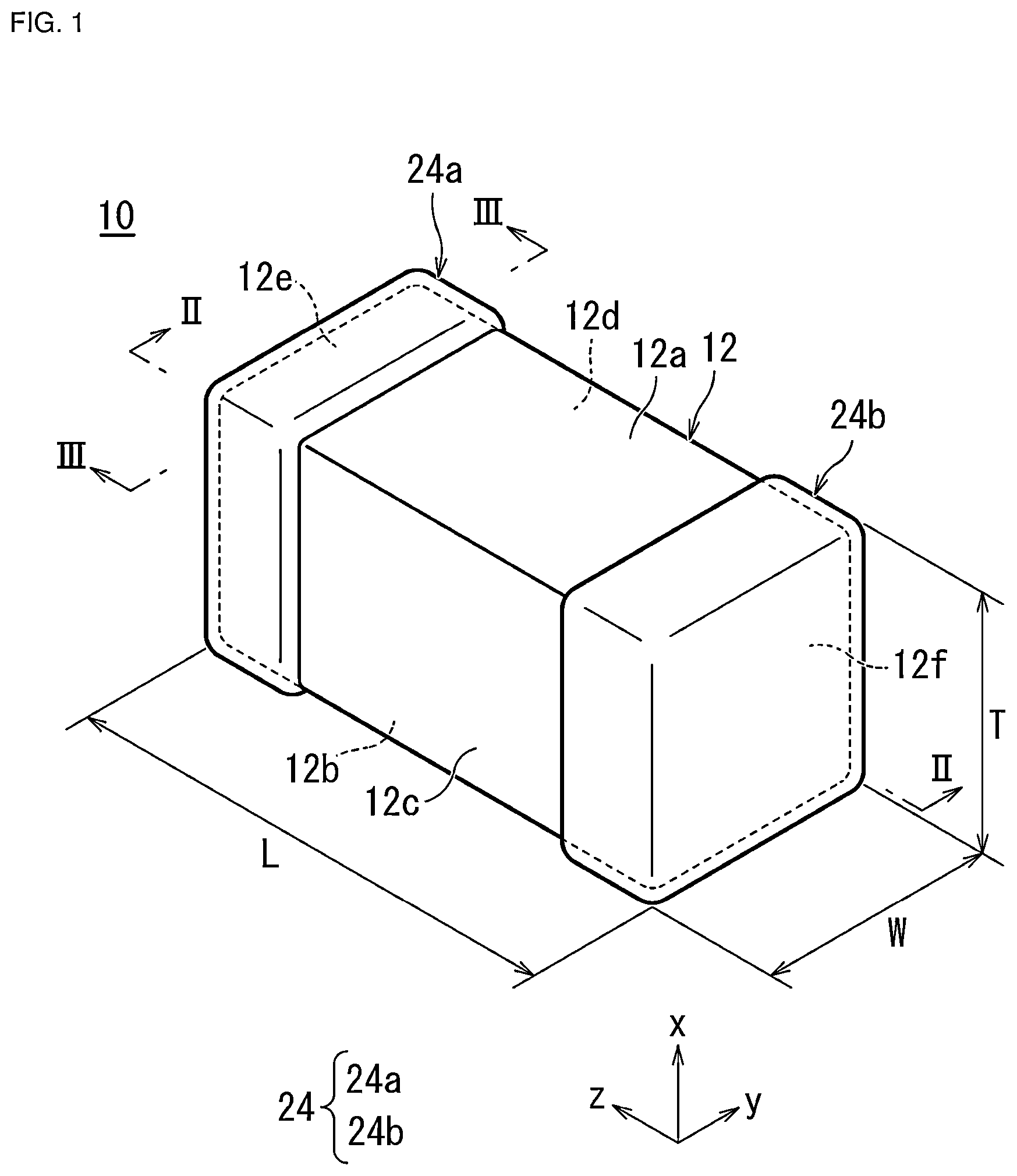 Patent US12586721 — Multilayer ceramic capacitor and method for producing the same — Figure 1