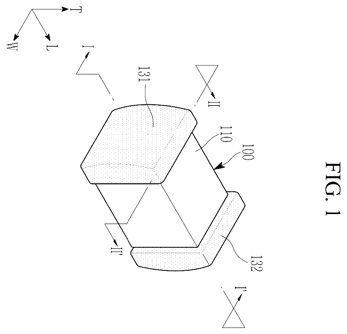 Patent US12586724 — Multilayered capacitor including thin film including barium zirconium titanate on capacitor body — Figure 1