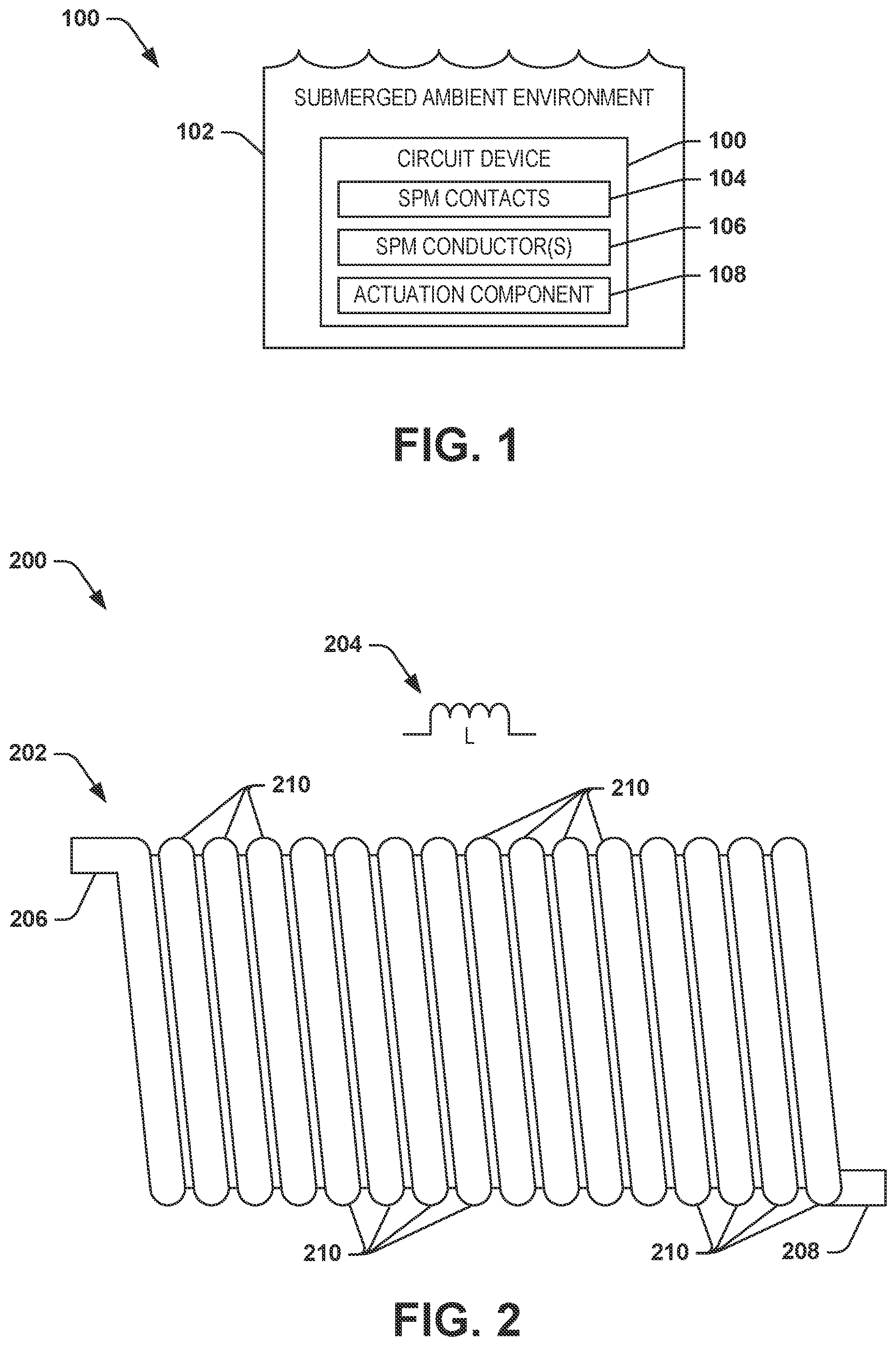 Patent US12586737 — Self-passivating metal circuit devices for use in a submerged ambient environment — Figure 1