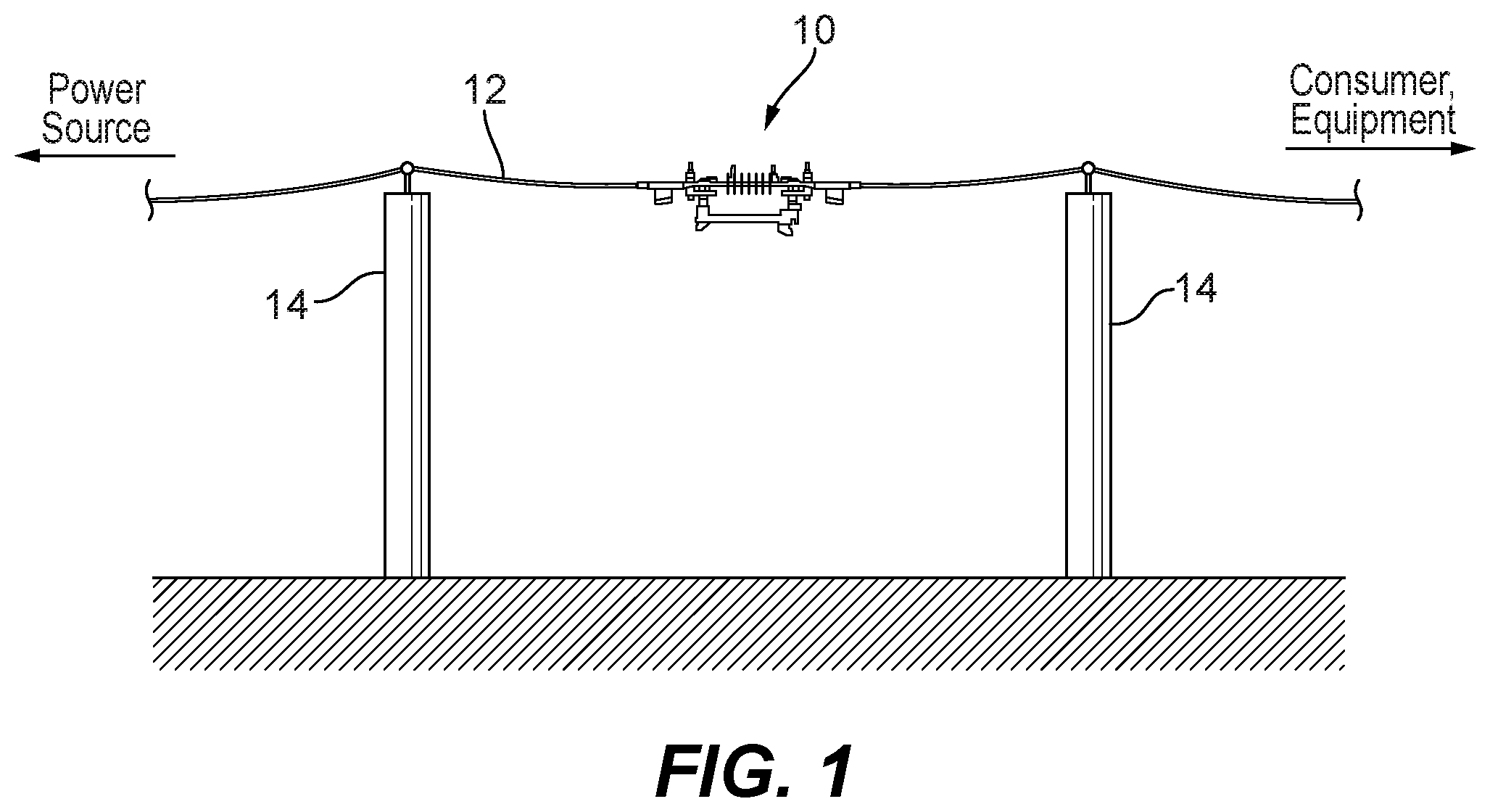 Patent US12586742 — Conductor latch for in-line disconnect switch — Figure 1
