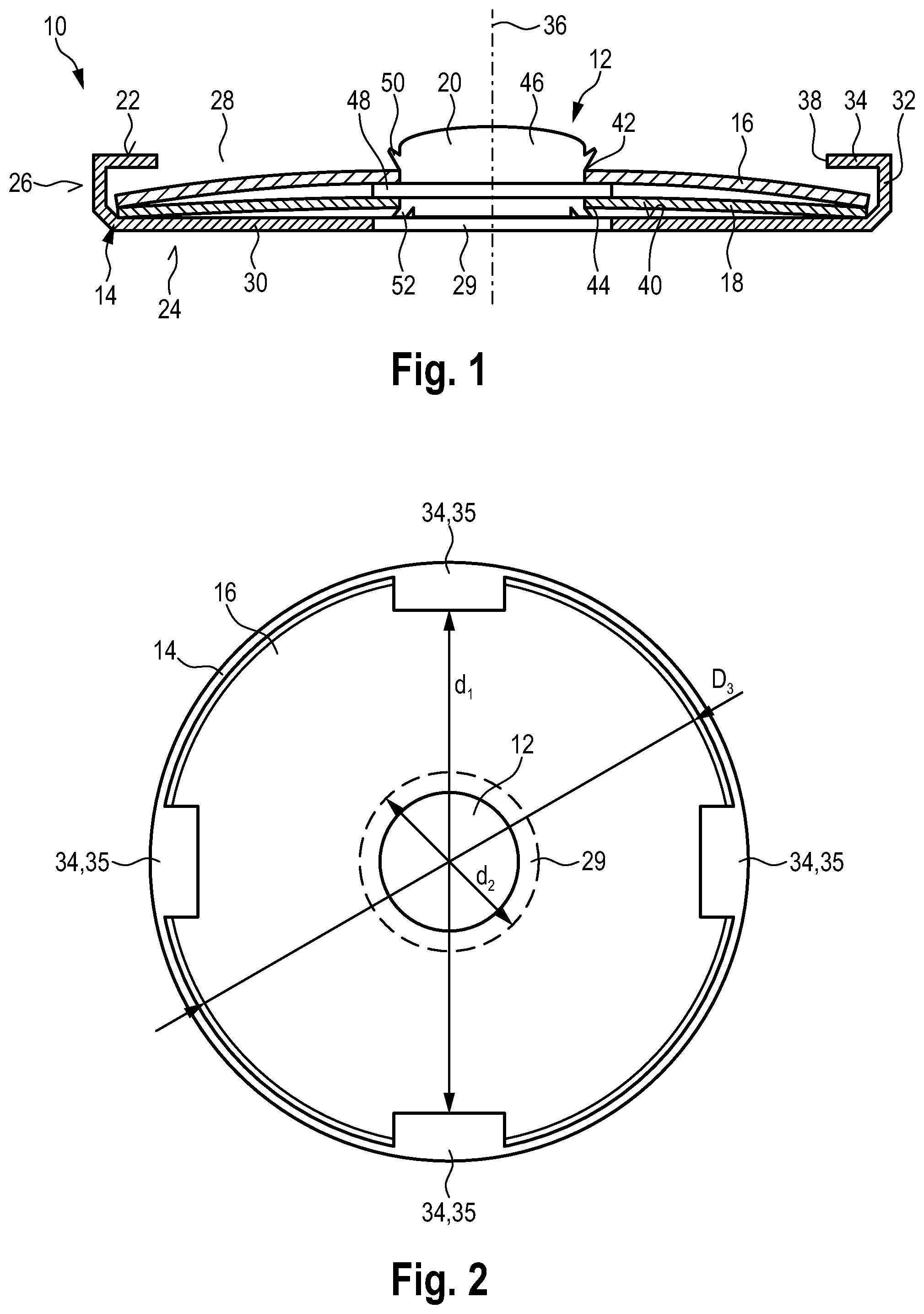 Patent US12586745 — Temperature-dependent switching mechanism and temperature-dependent switch — Figure 1