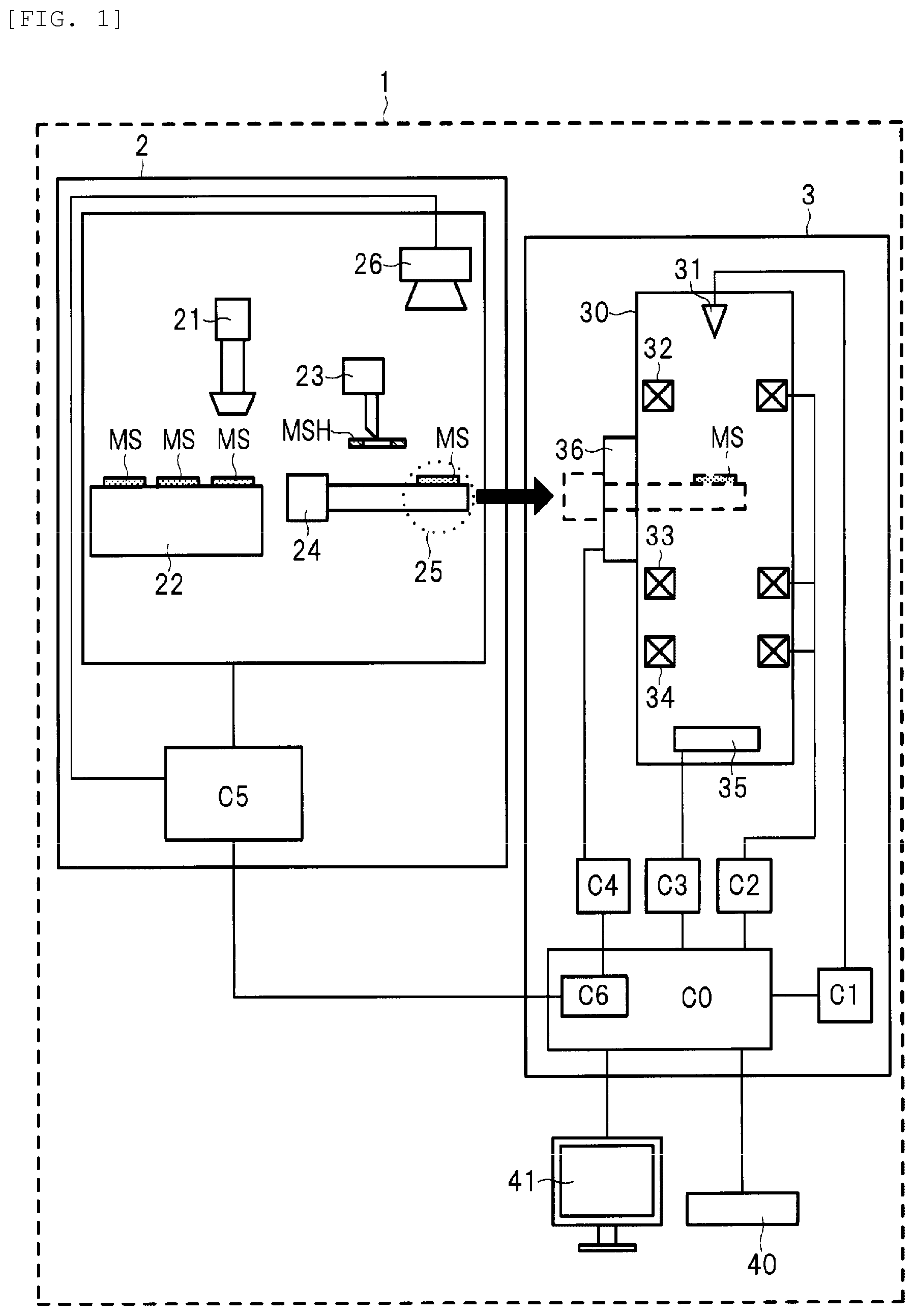 Patent US12586751 — Transfer device and analysis system — Figure 1