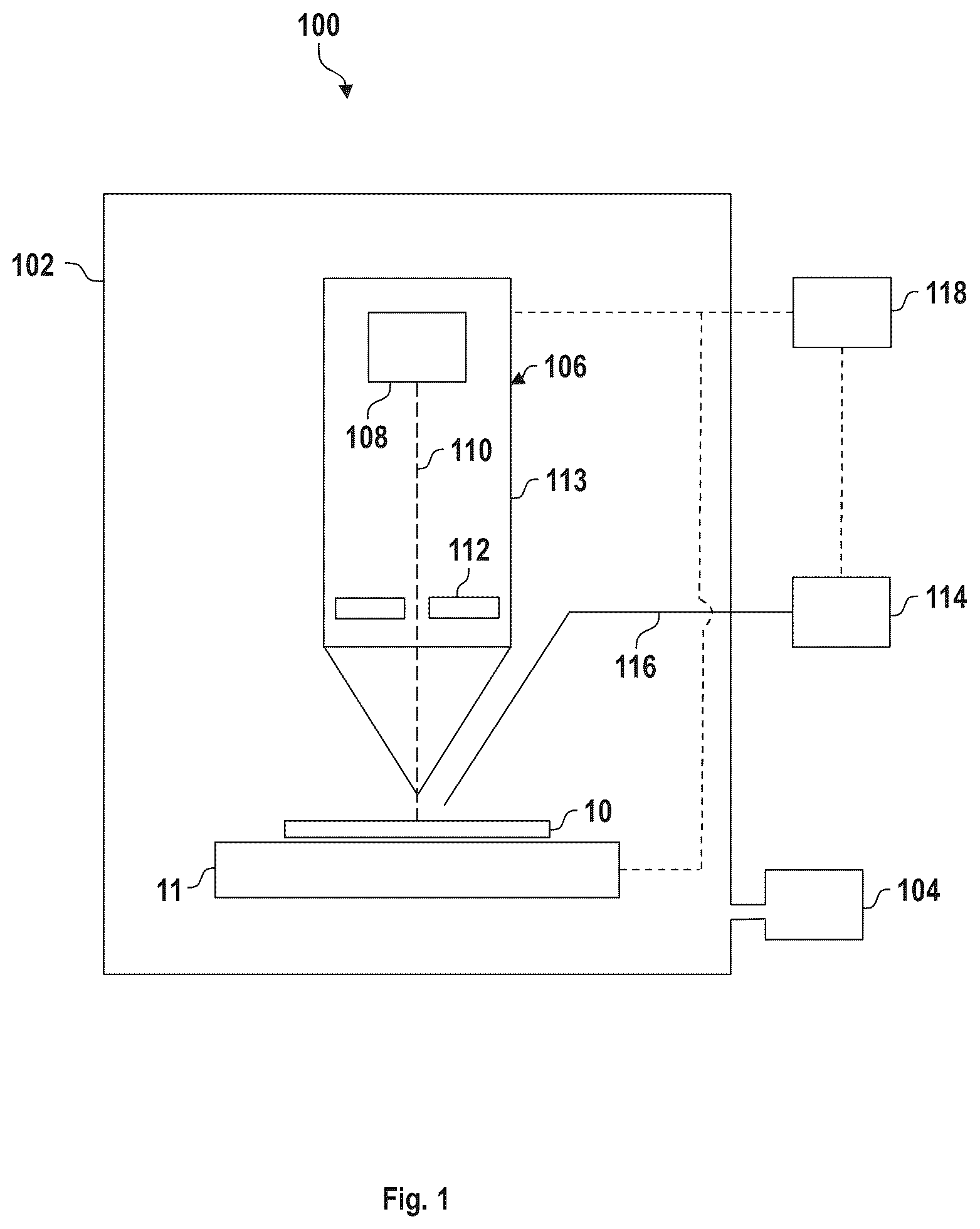 Patent US12586755 — Apparatus for analyzing and/or processing a sample with a particle beam and method — Figure 1