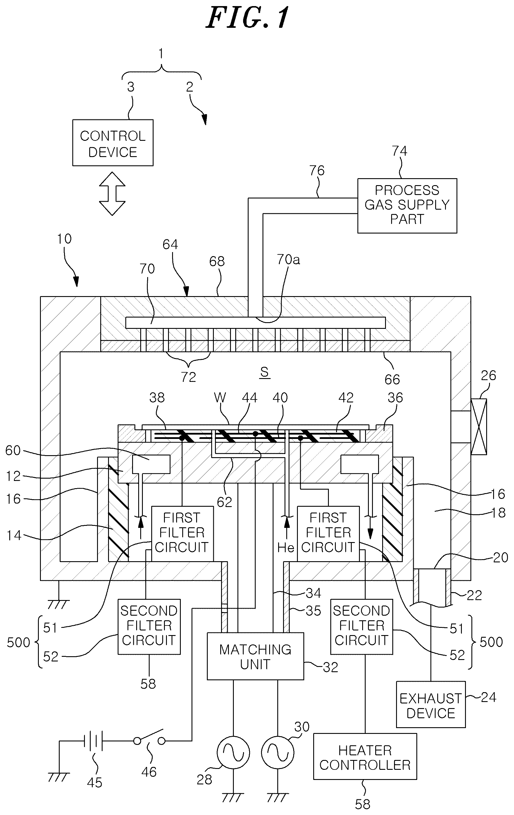 Patent US12586762 Figure 1 – Filter circuit