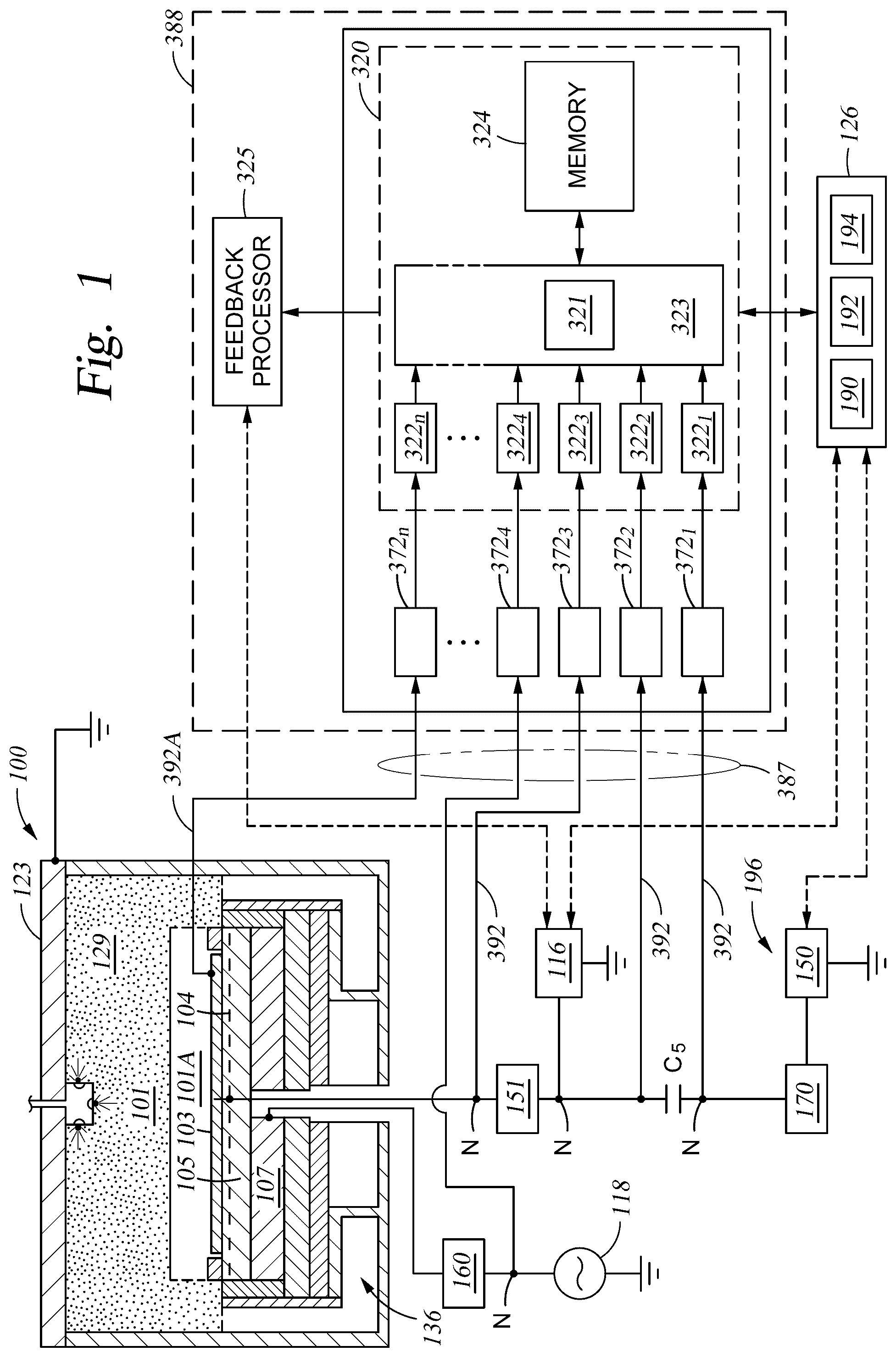 Patent US12586768 — Pulsed voltage compensation for plasma processing applications — Figure 1