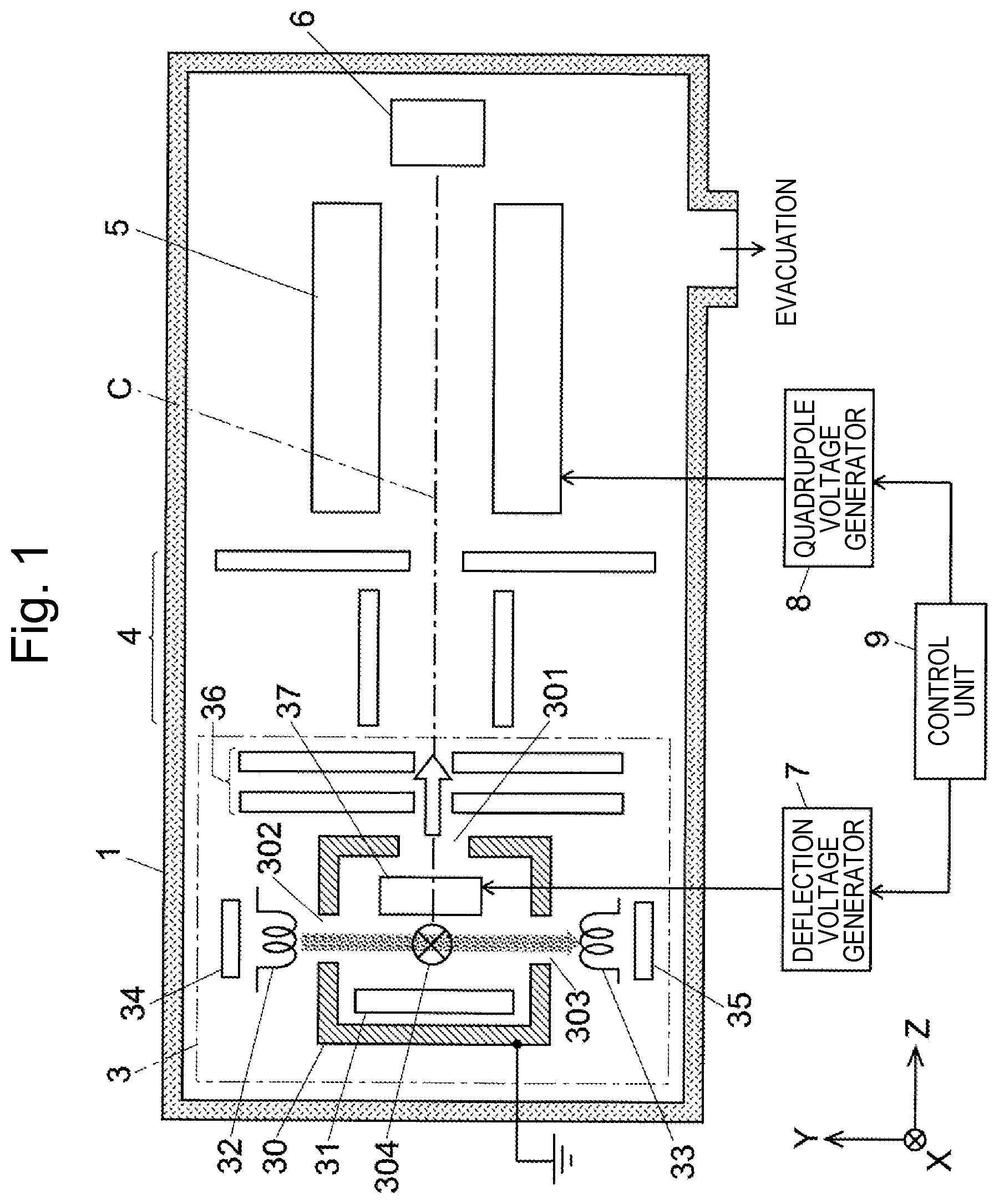 Patent US12586770 Figure 1 – Mass spectrometer
