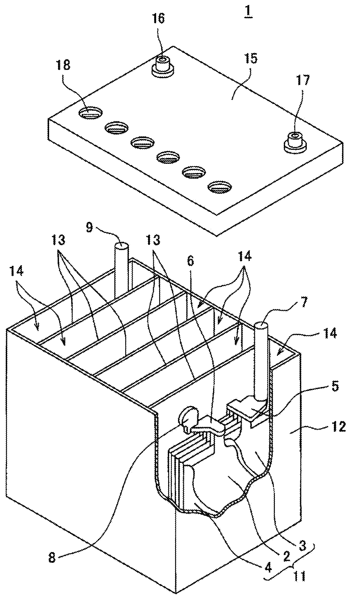 Patent US12586776 — Lead-acid battery — Figure 1