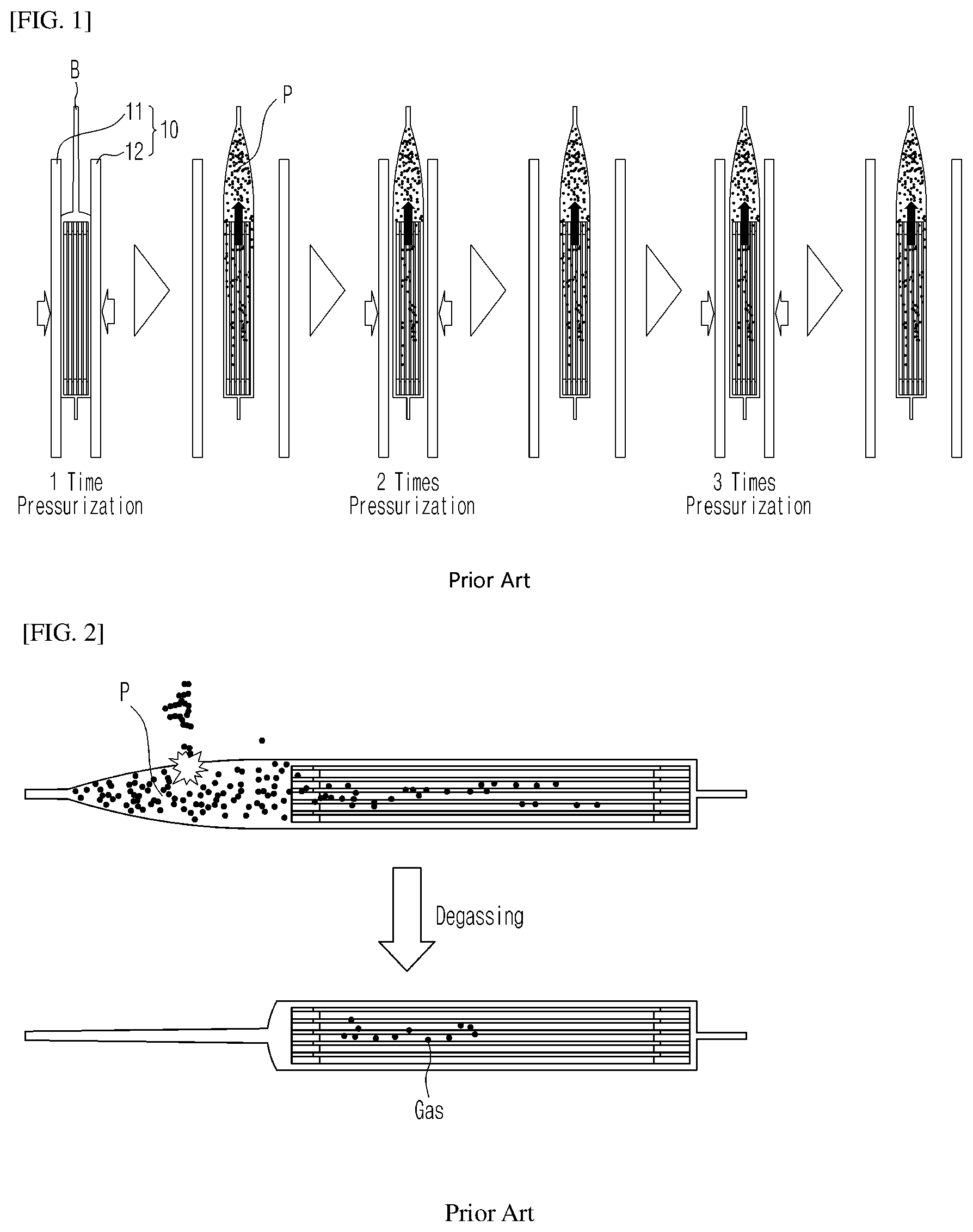 Patent US12586810 Figure 1 – Pressure jig of battery cell and gas removal method using the same