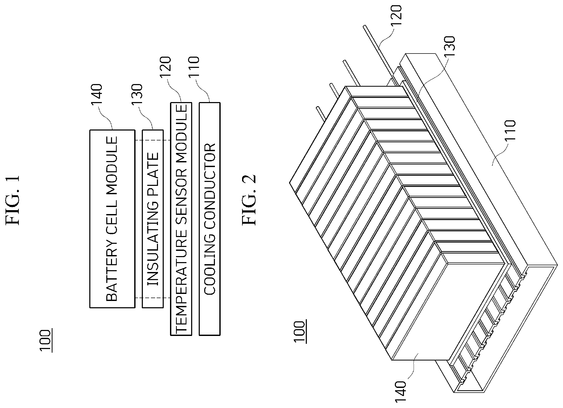 Patent US12586832 — Apparatus for measuring temperature of battery cell — Figure 1