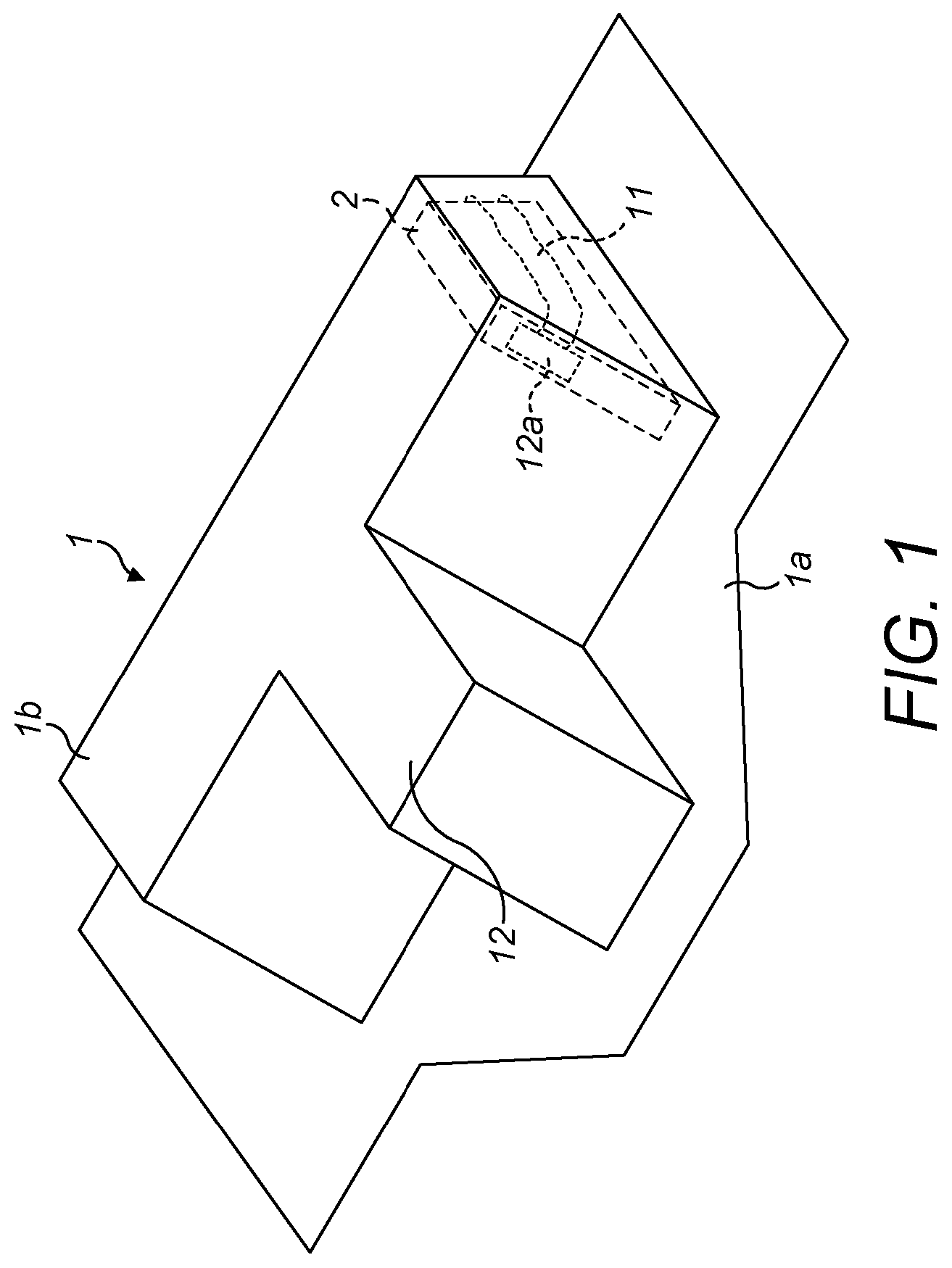 Patent US12586841 — Battery module coolant channels — Figure 1