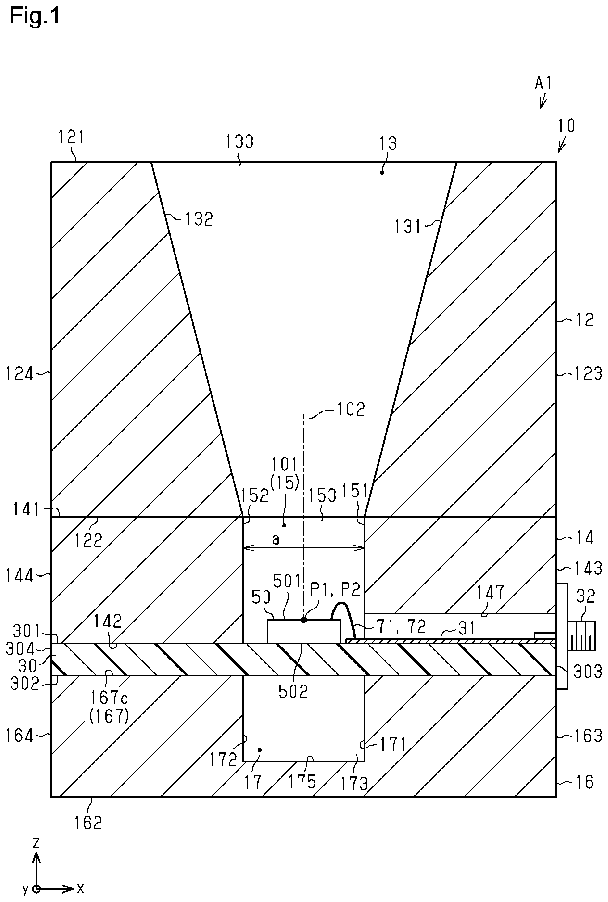 Patent US12586886 — Terahertz device — Figure 1
