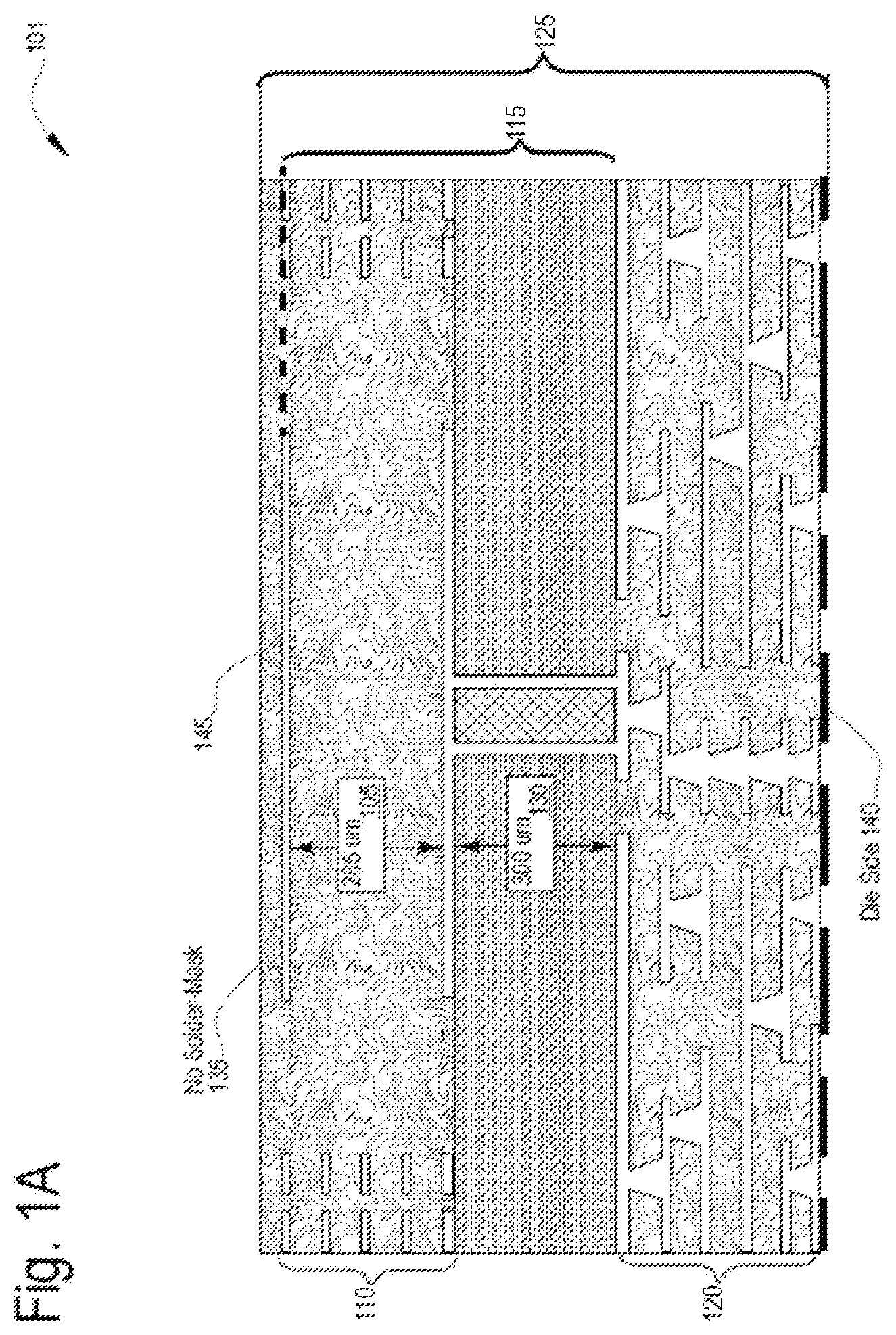 Patent US12586906 — Antenna package using ball attach array to connect antenna and base substrates — Figure 1