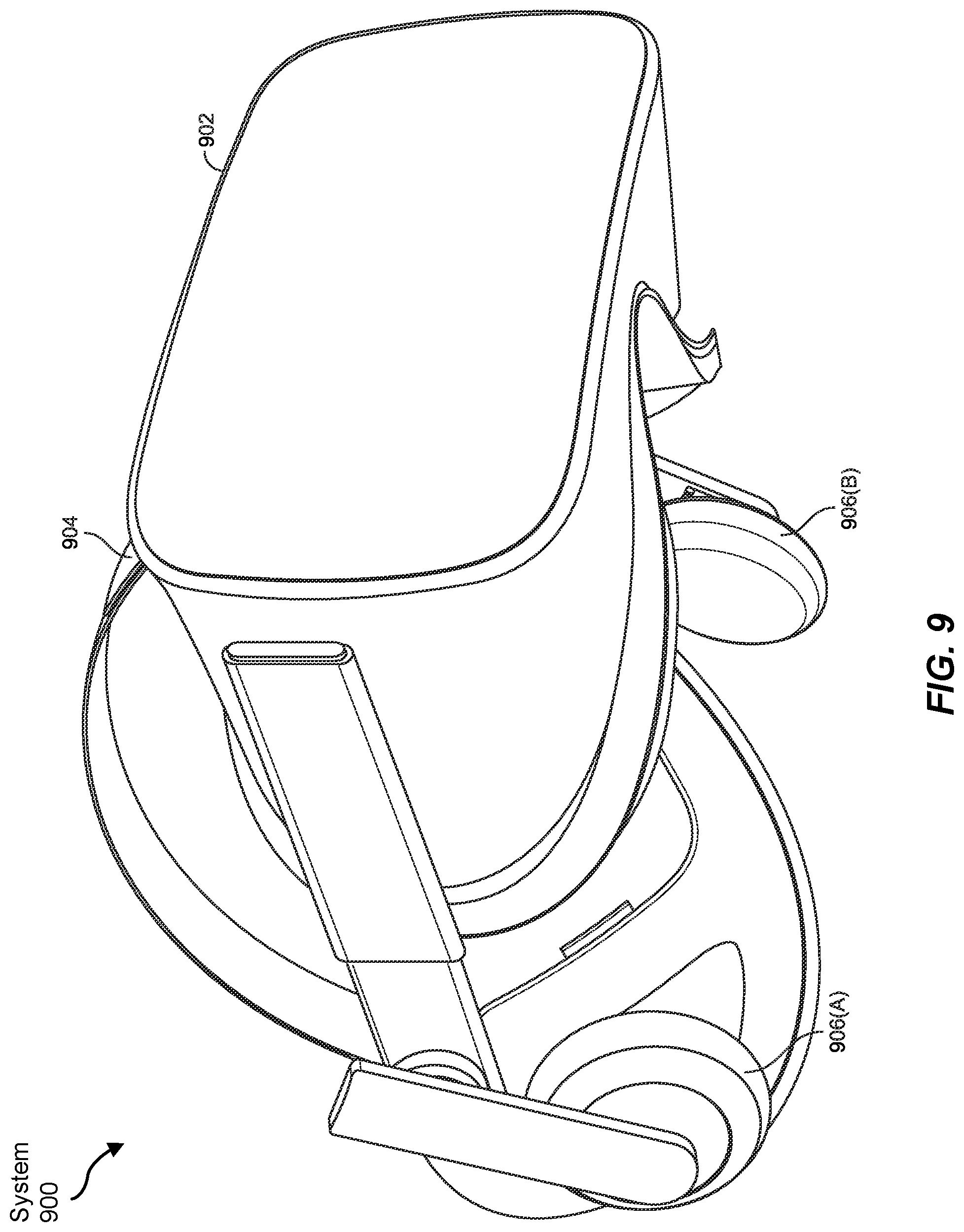 Patent US12586908 Figure 9 – Transparent uniplanar antenna