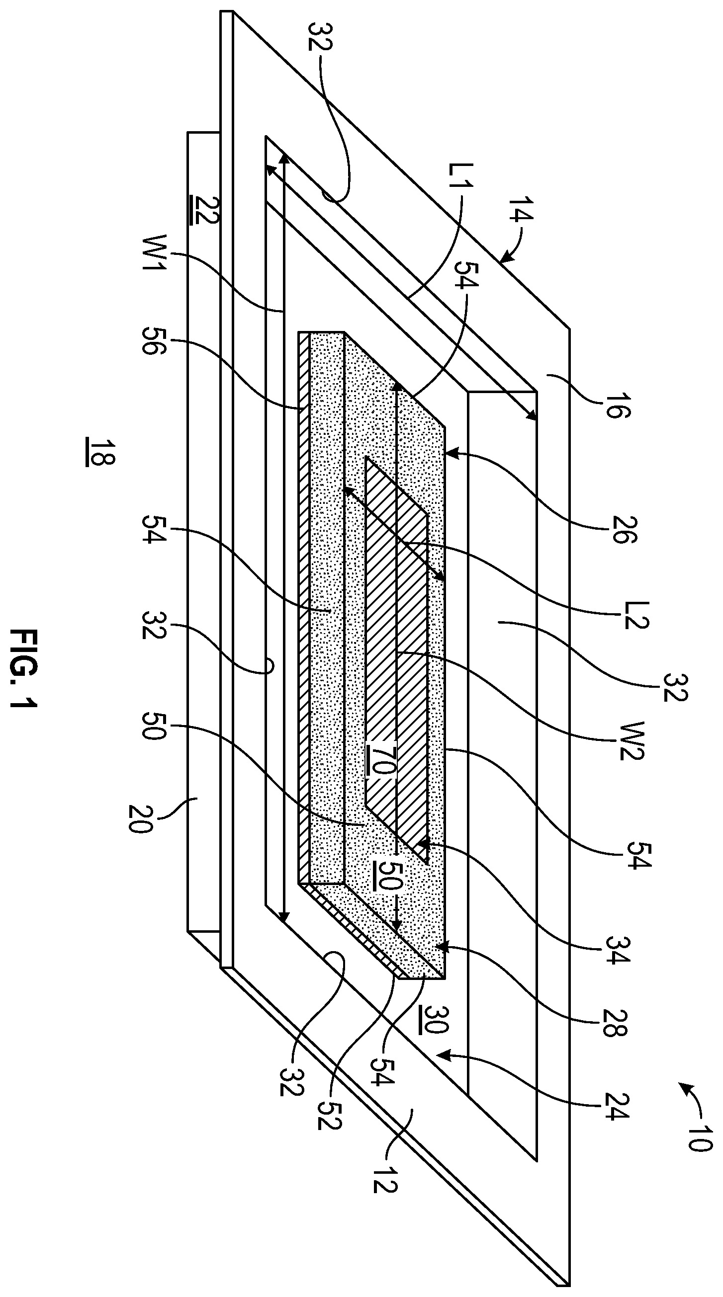 Patent US12586911 — Antenna assembly mounted to an interior surface of a dielectric structure — Figure 1