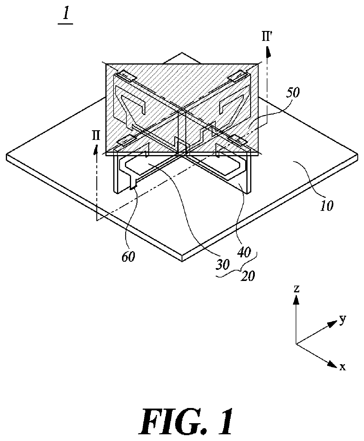 Patent US12586929 — Dual polarization antenna and dual polarization antenna assembly comprising same — Figure 1