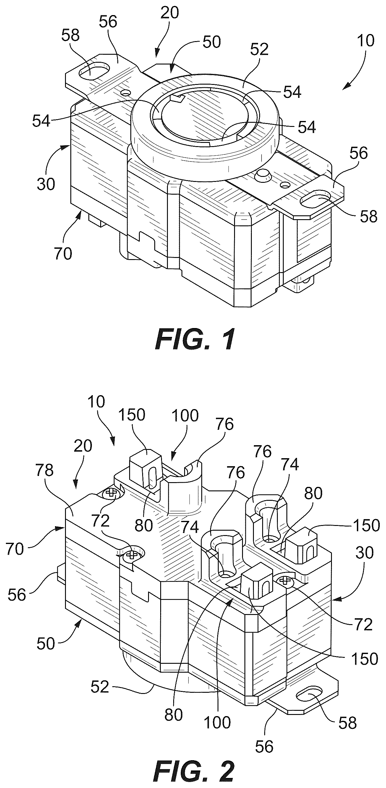 Patent US12586933 Figure 1 – Electrical wiring devices with screwless connection terminals