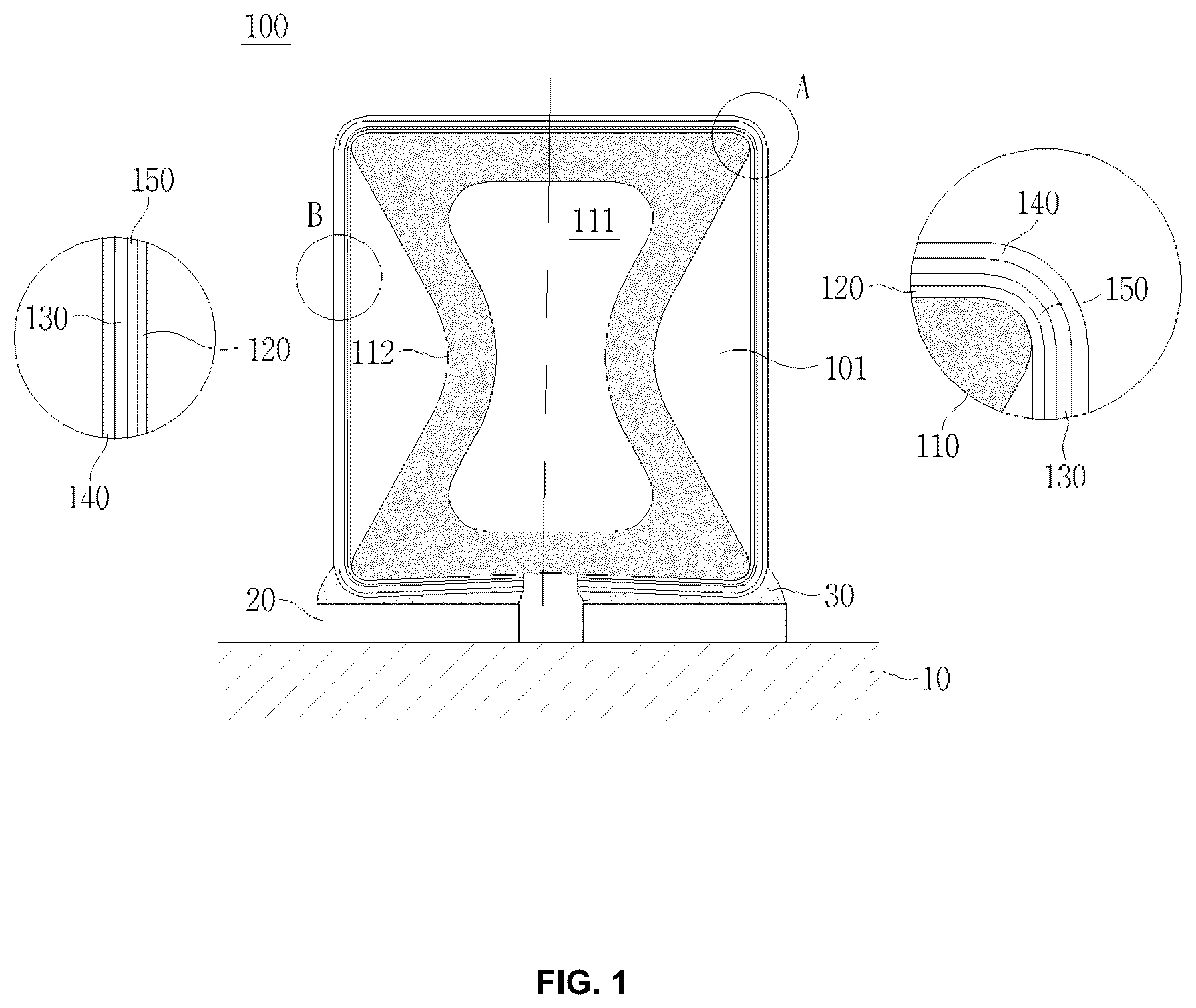 Patent US12586945 — Elastic electric contact terminal — Figure 1