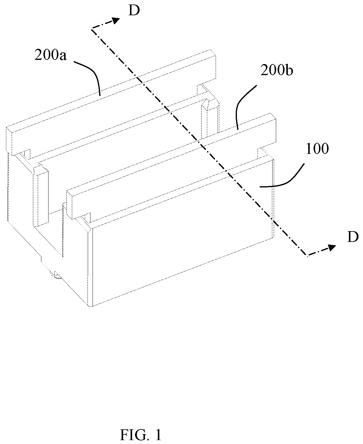 Patent US12586958 — Electrical connector with improved shielding features — Figure 1