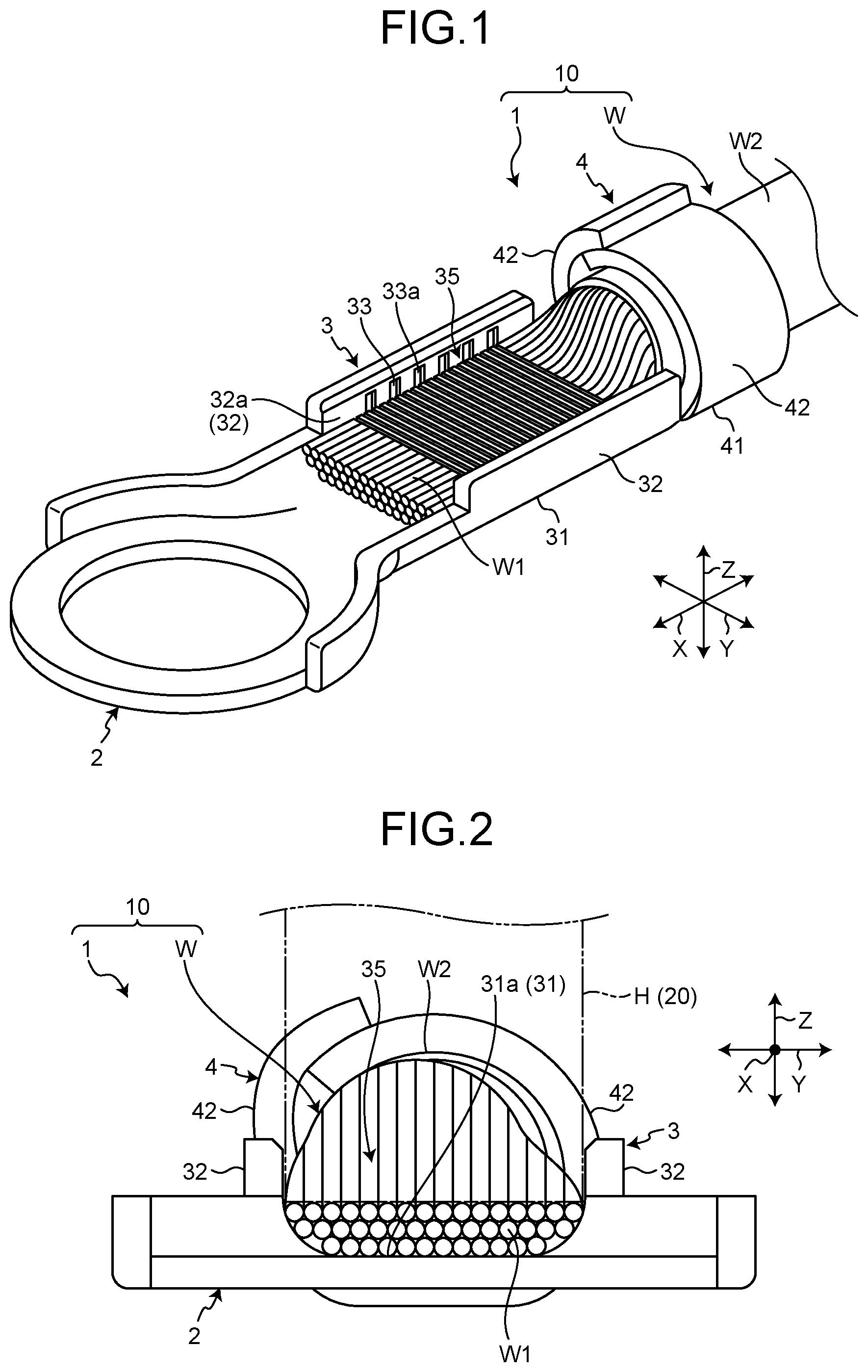 Patent US12586970 Figure 1 – Terminal fitting and terminal-equipped electric wire