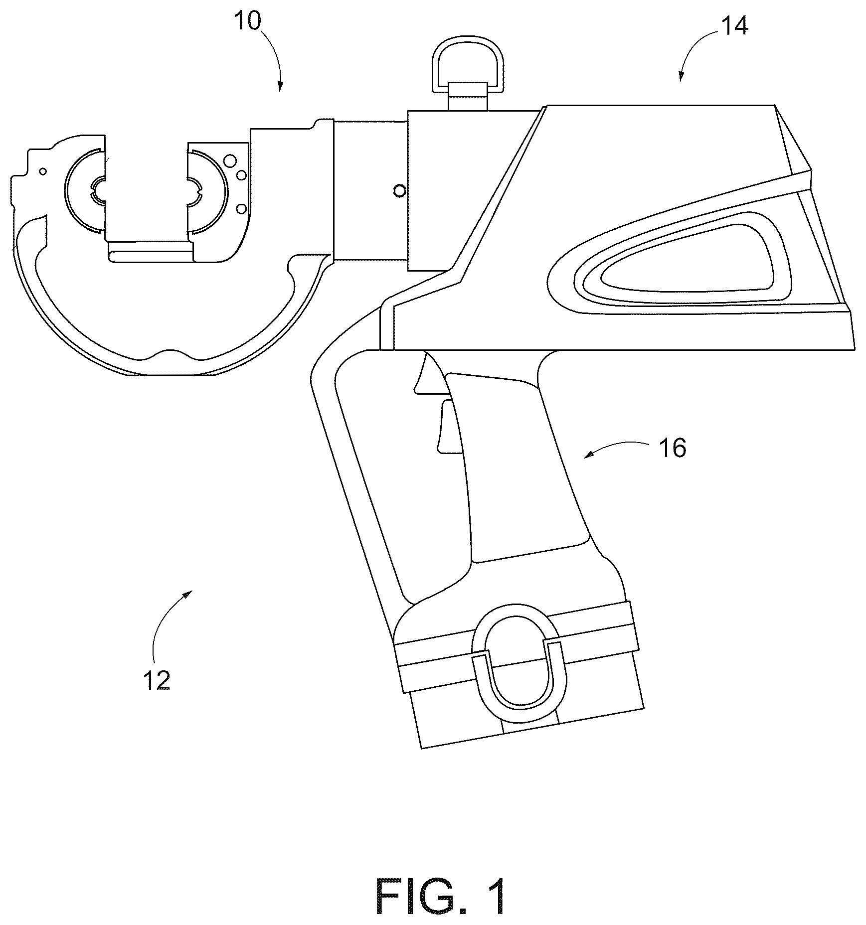 Patent US12586971 Figure 1 – Wire stripping die for crimping tool