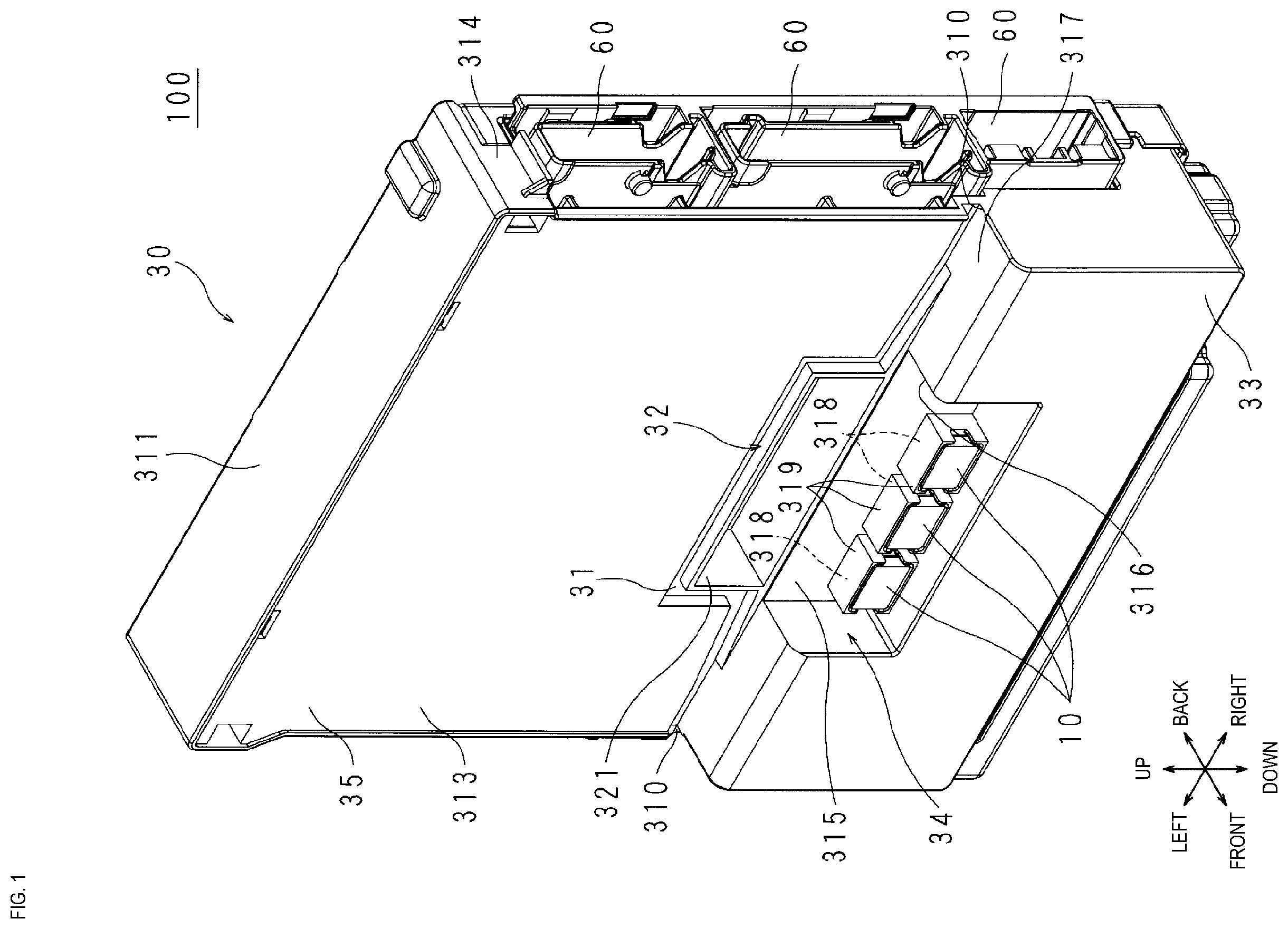Patent US12586997 — Electrical connection box — Figure 1