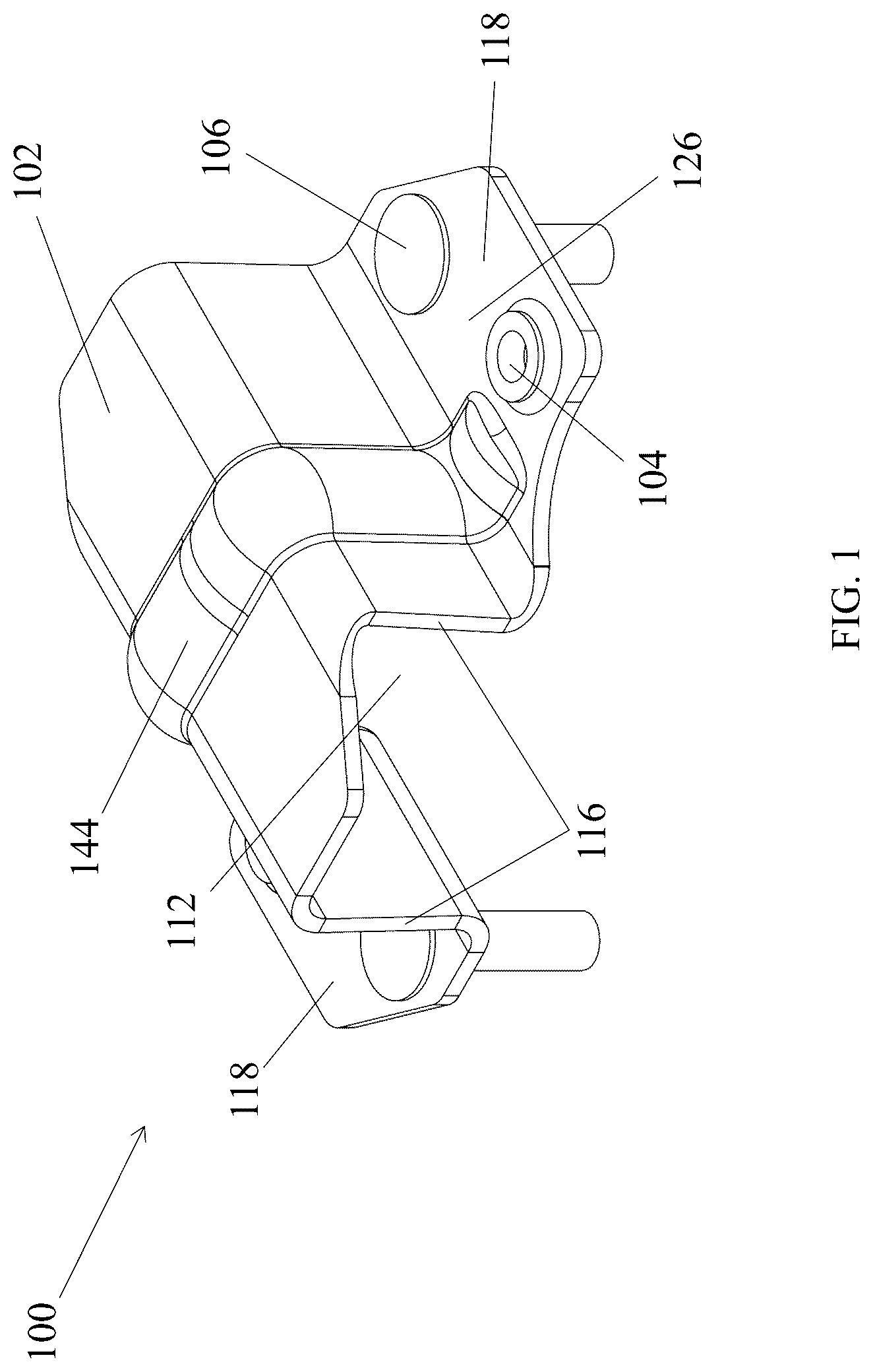 Patent US12586999 — Ceiling fan brace bracket — Figure 1