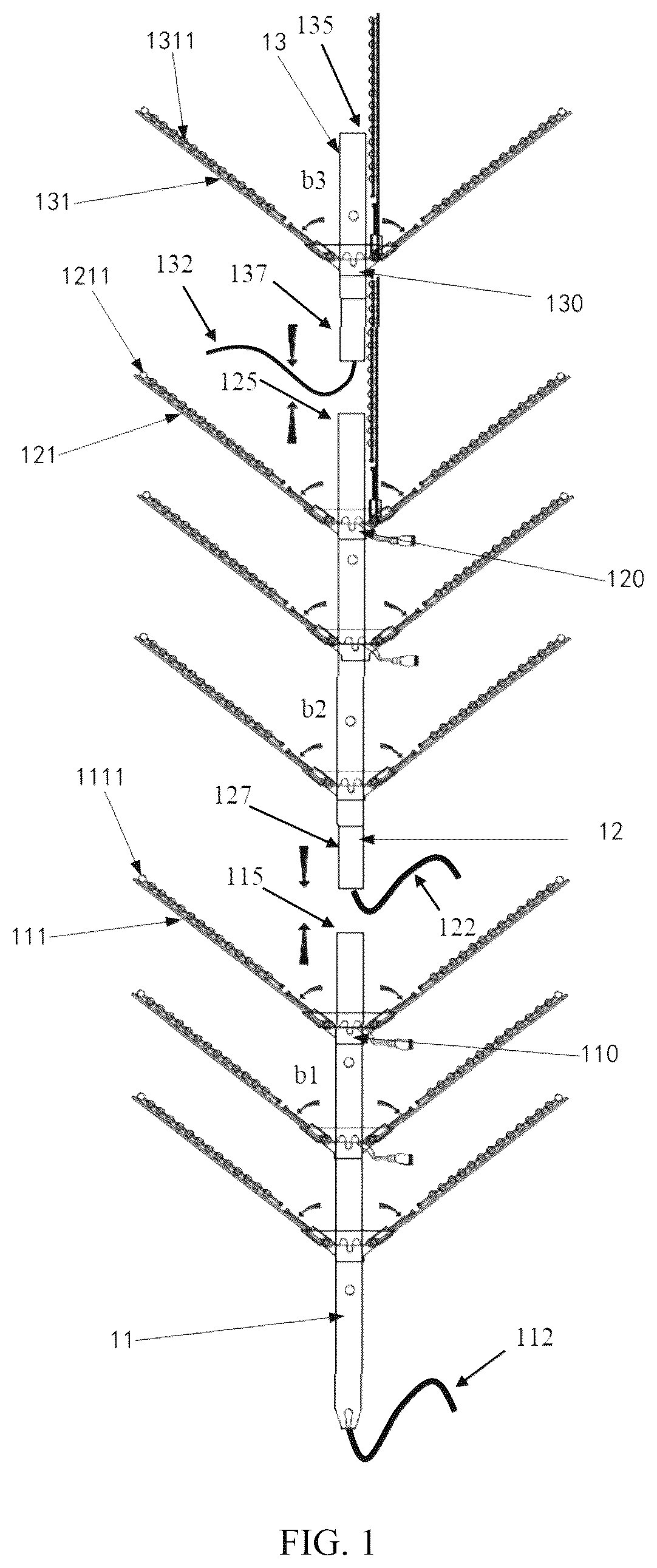 Patent US12588127 — Smart christmas tree with self-adaptive lighting — Figure 1