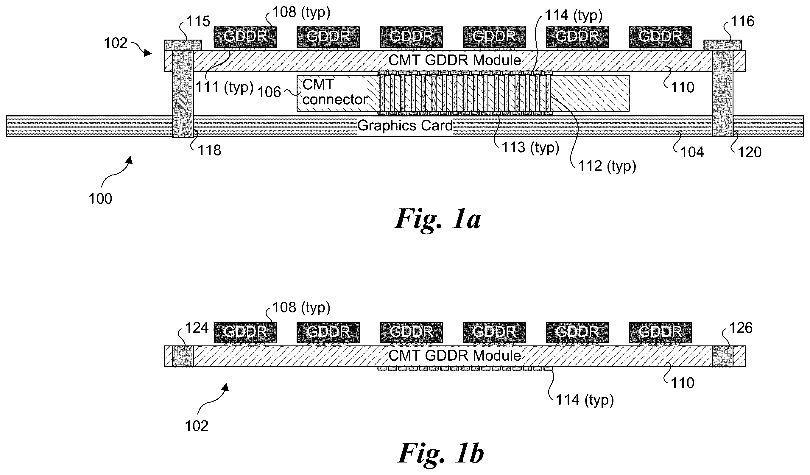 Patent US12588149 — GDDR memory expander using CMT connector — Figure 1