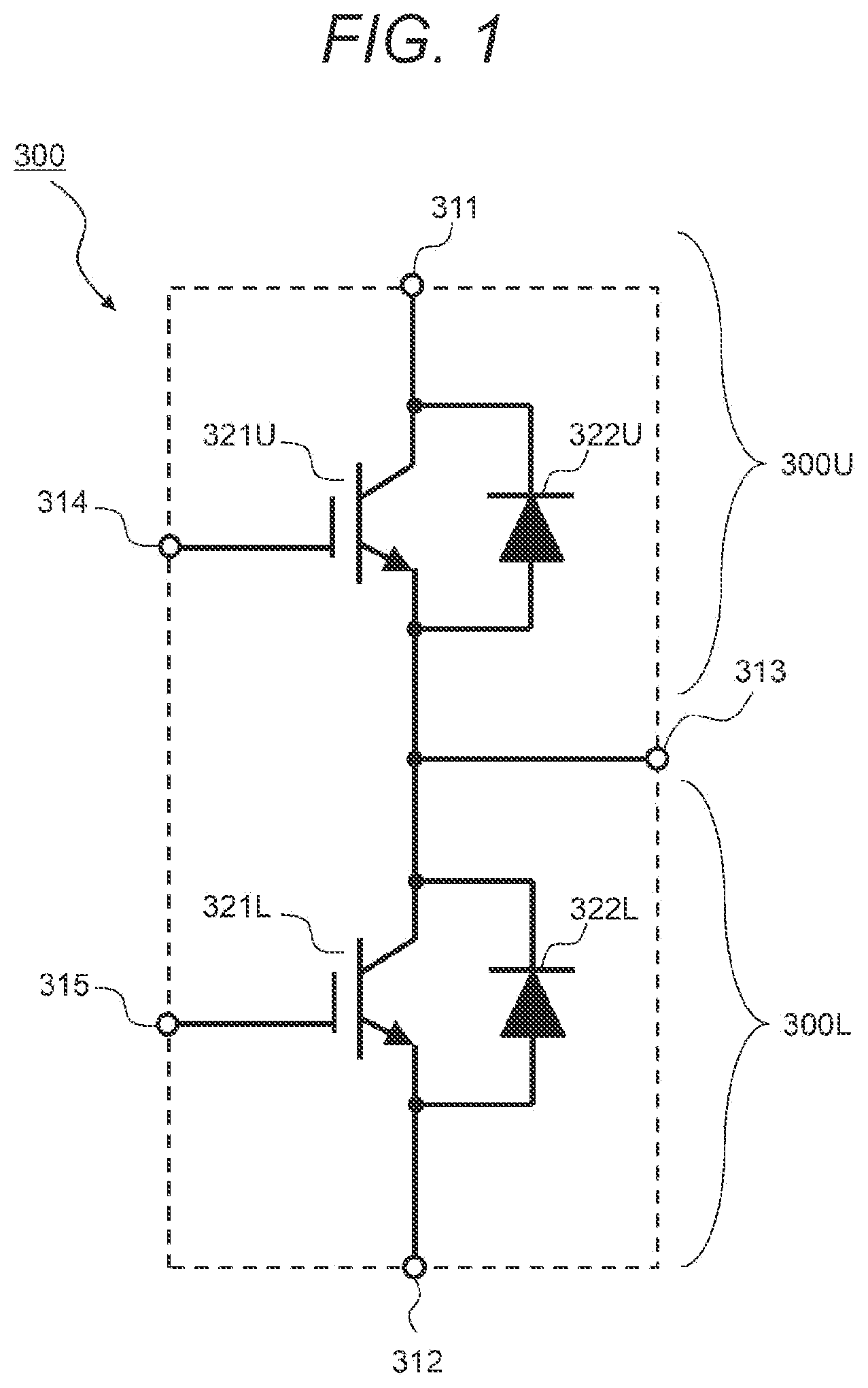 Patent US12588171 — Heat exchange device and power conversion device — Figure 1