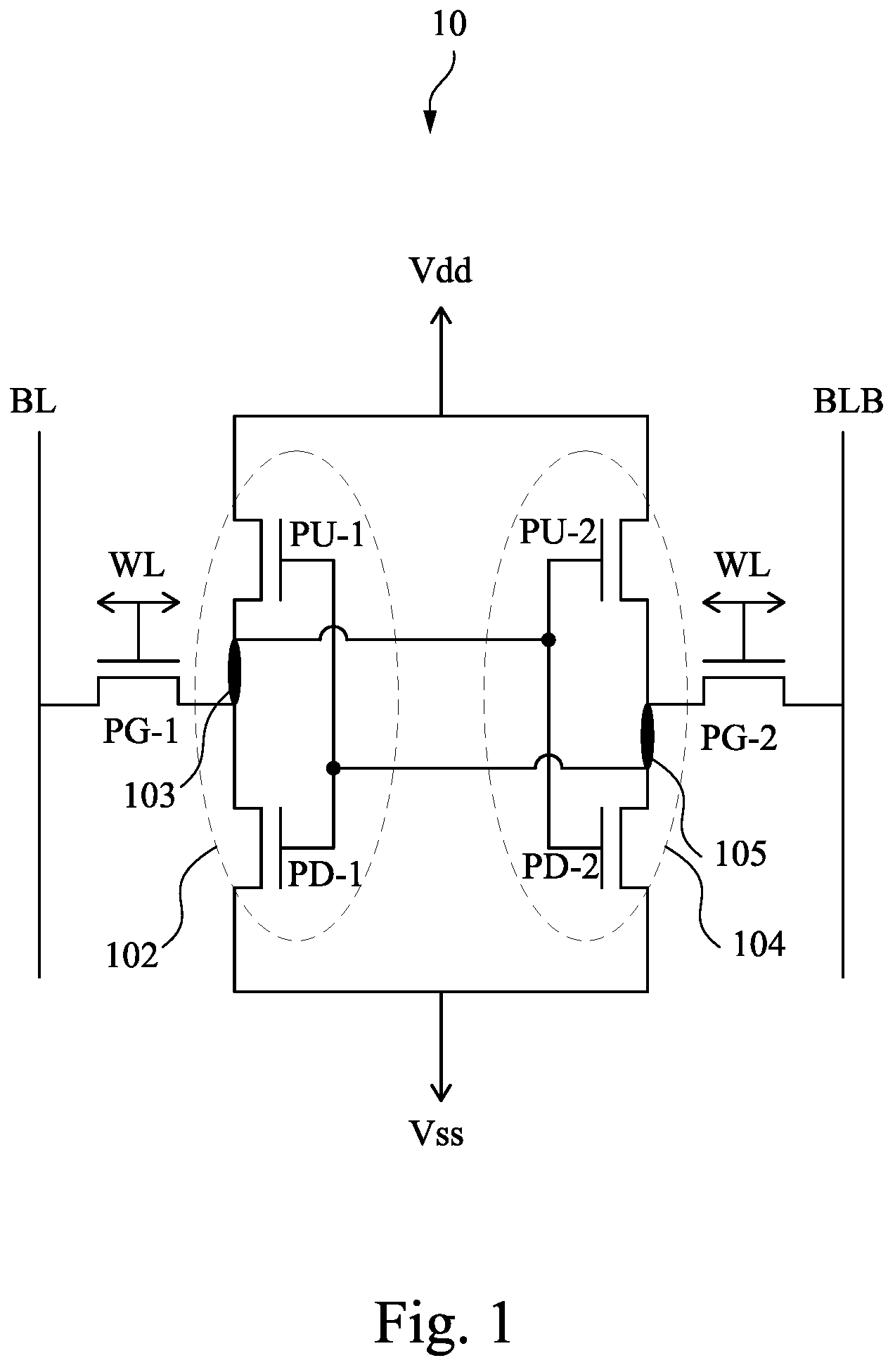 Patent US12588181 Figure 1 – Memory device and method for forming the same