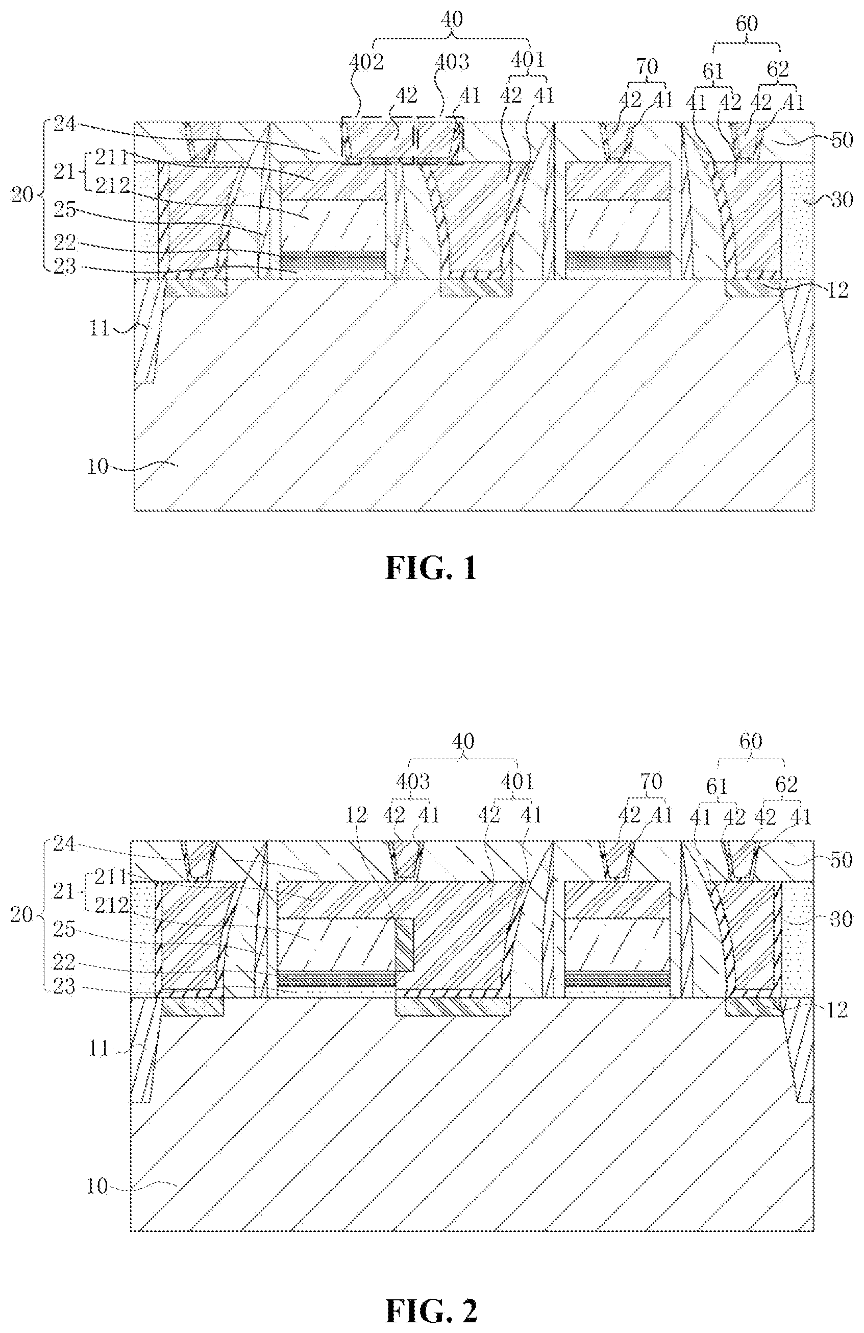 Patent US12588183 — Semiconductor memory structure with butted contact and method for manufacturing same — Figure 1