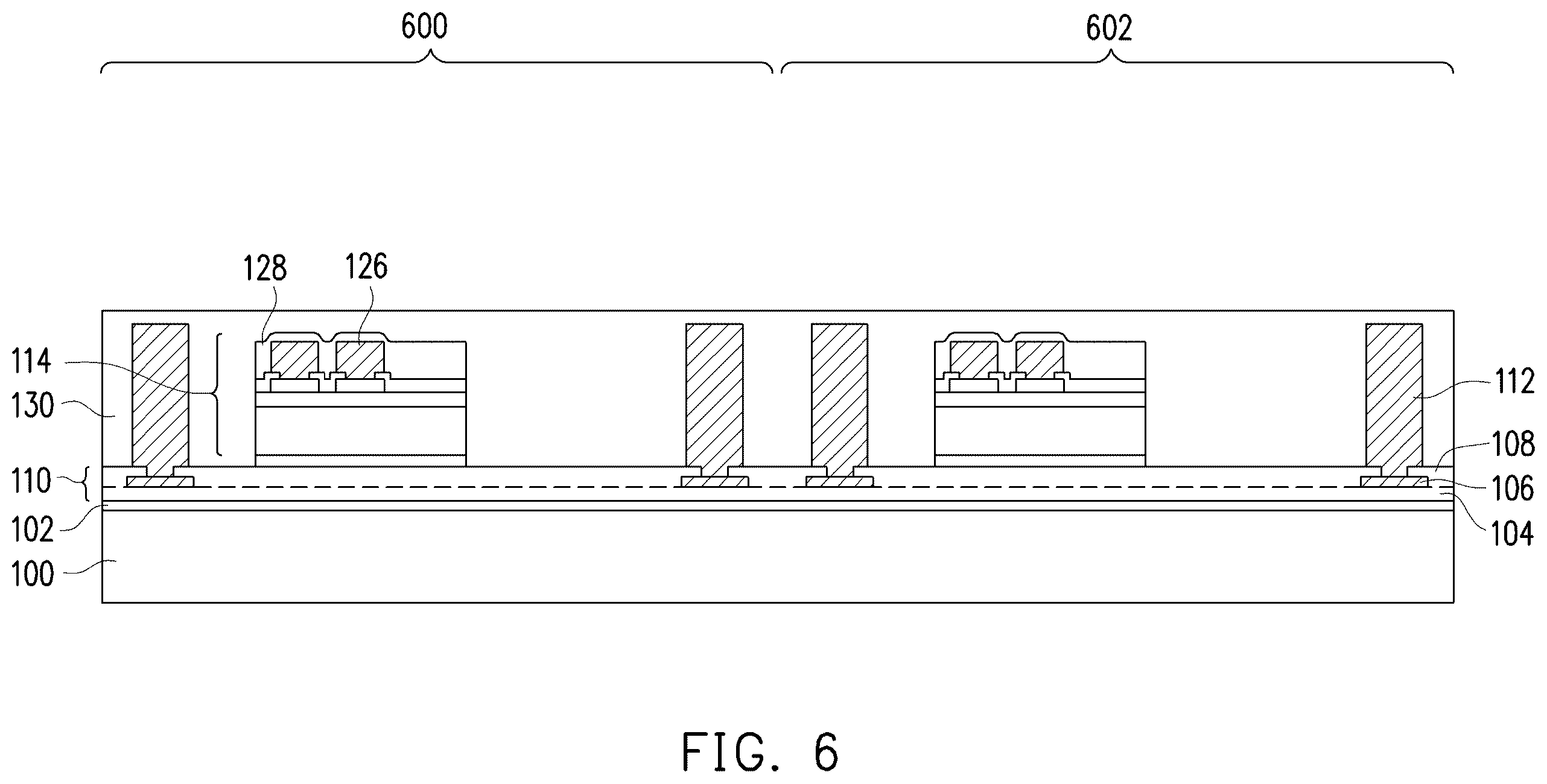 Patent US12588222 Figure 6 – Semiconductor package including an integrated circuit die and an inductor or a transformer