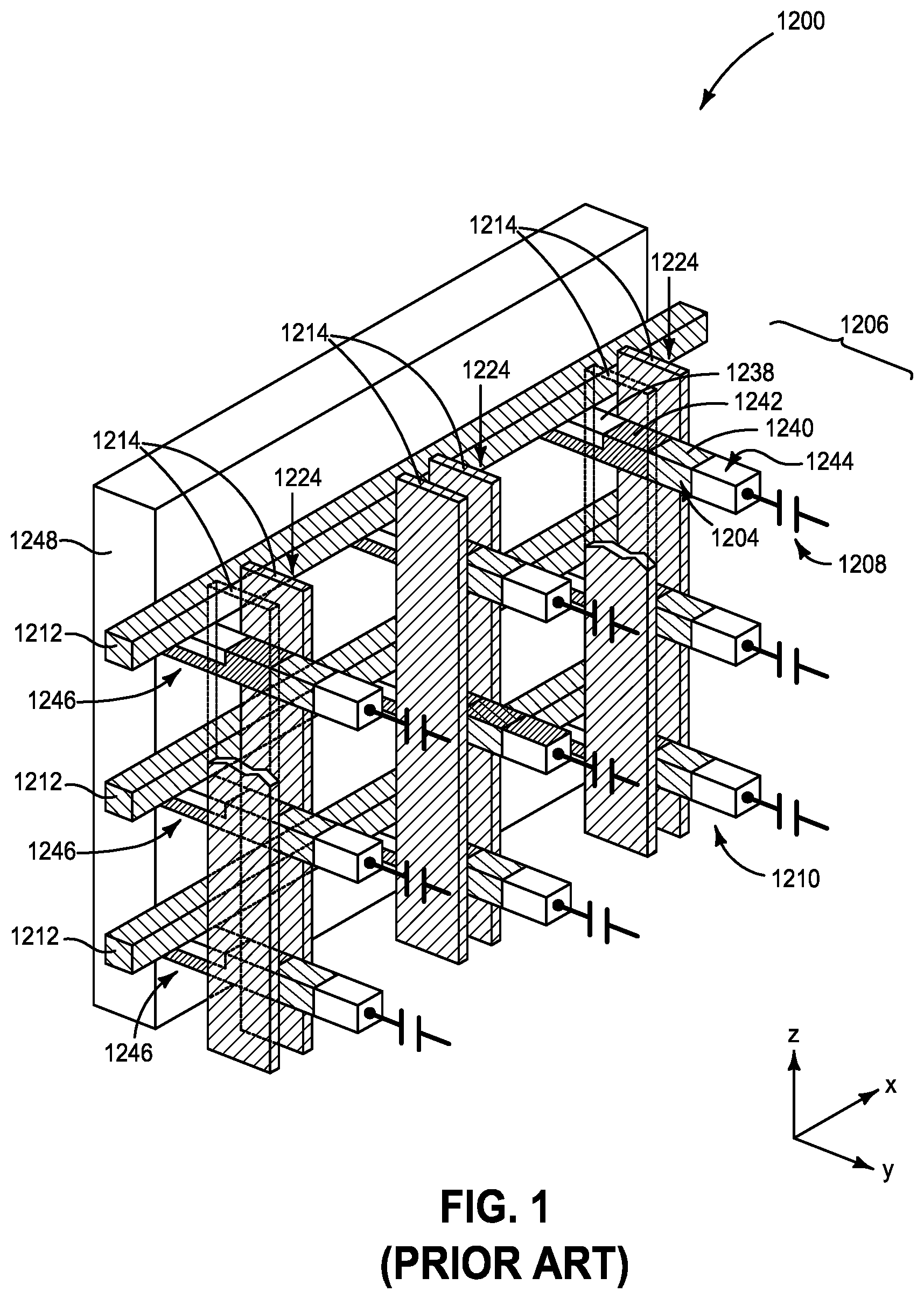 Patent US12588226 — Integrated assemblies and methods forming integrated assemblies — Figure 1