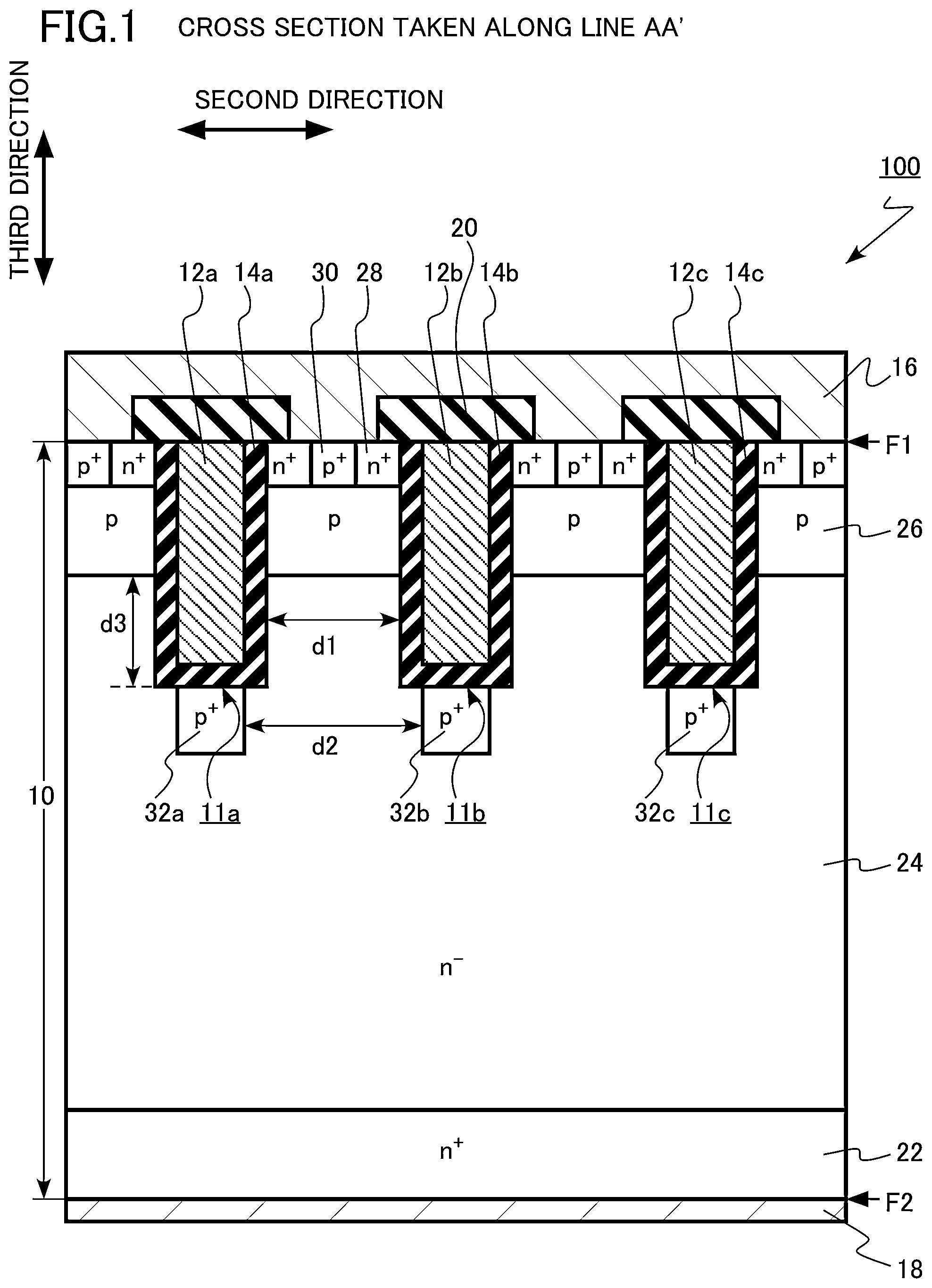 Patent US12588227 — Method of manufacturing semiconductor device and semiconductor device — Figure 1