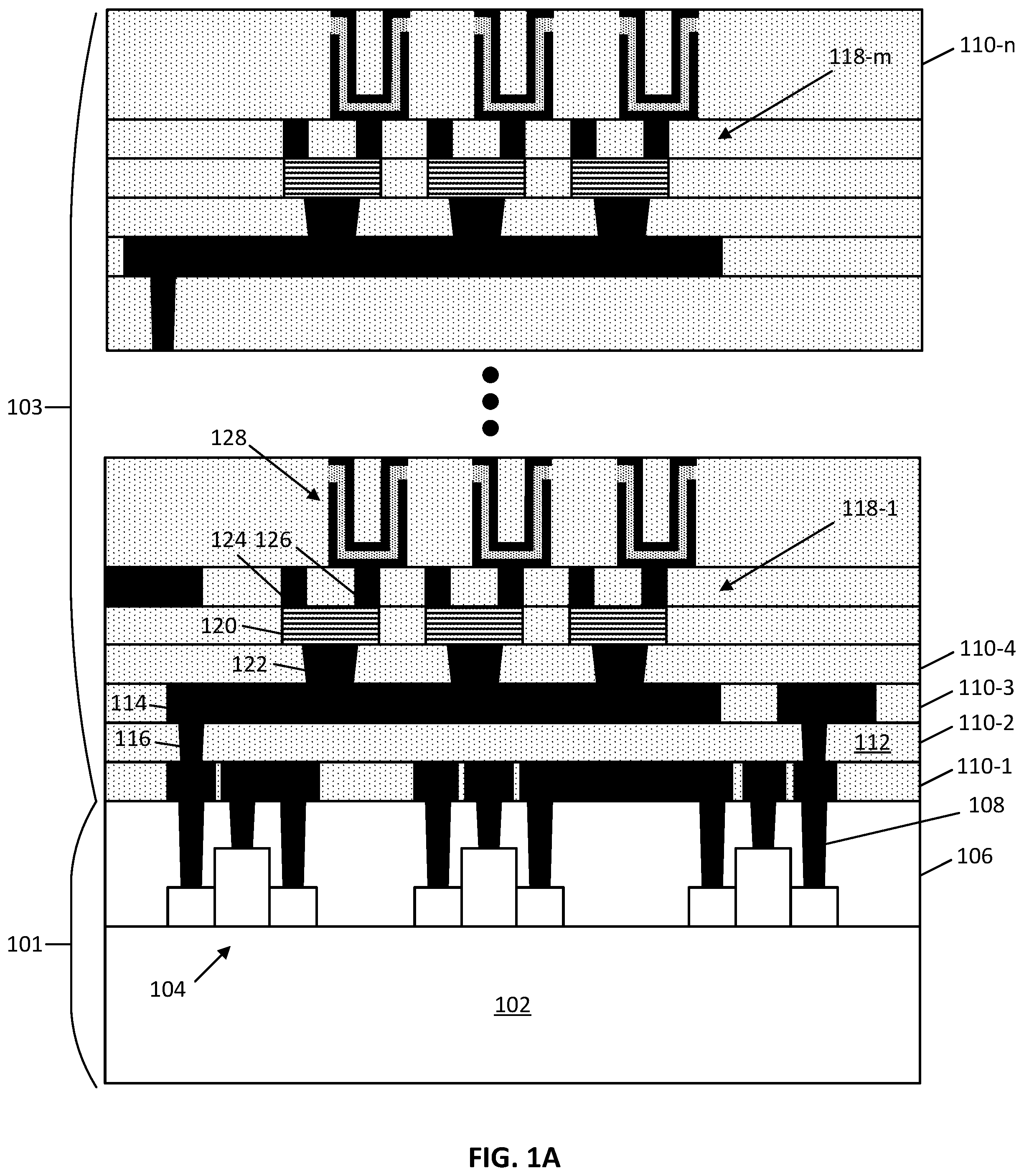 Patent US12588241 — Asymmetric source and drain contacts for a thin film transistor (TFT) structure — Figure 1