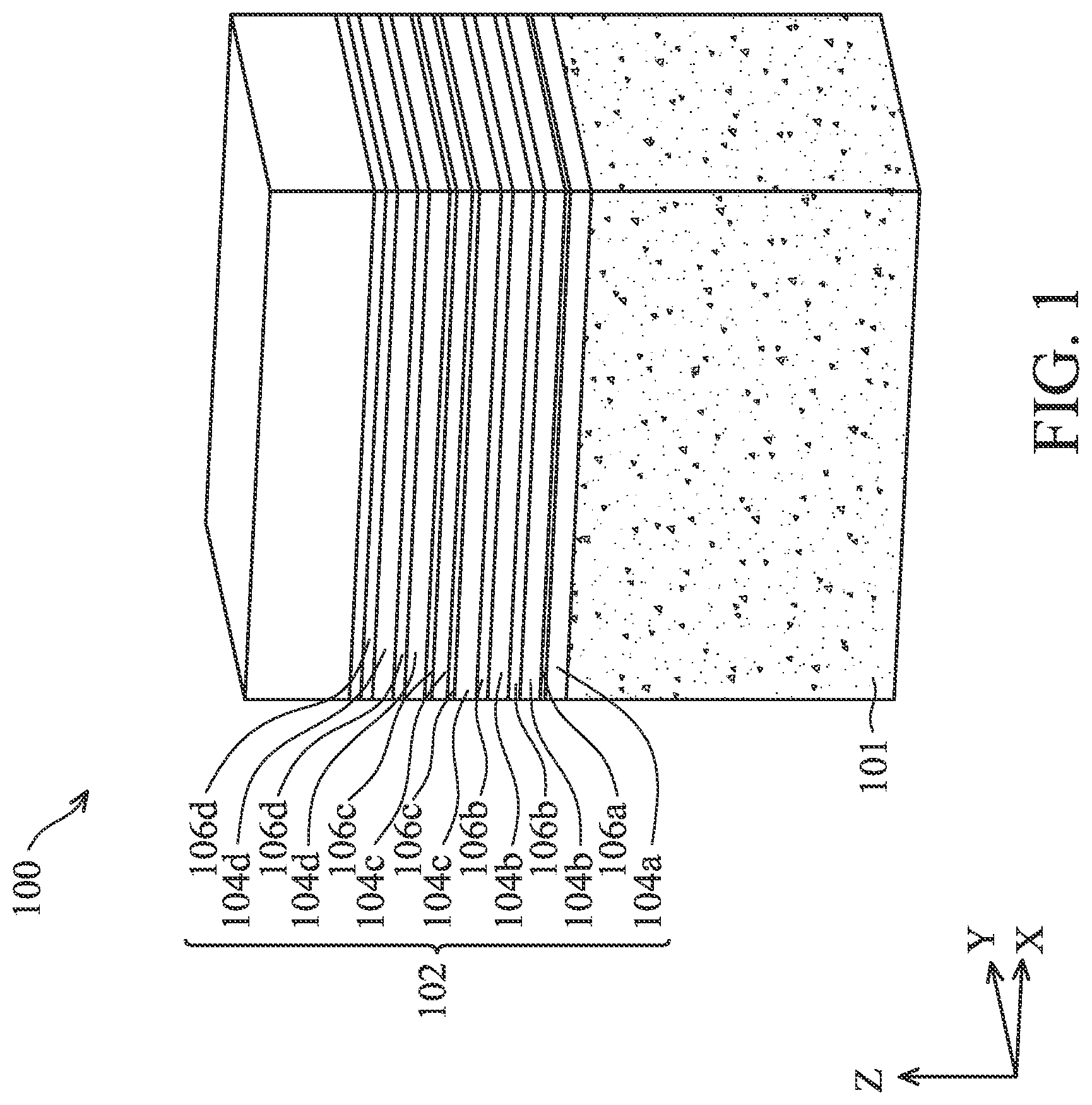 Patent US12588243 — Semiconductor device structure and methods of forming the same — Figure 1