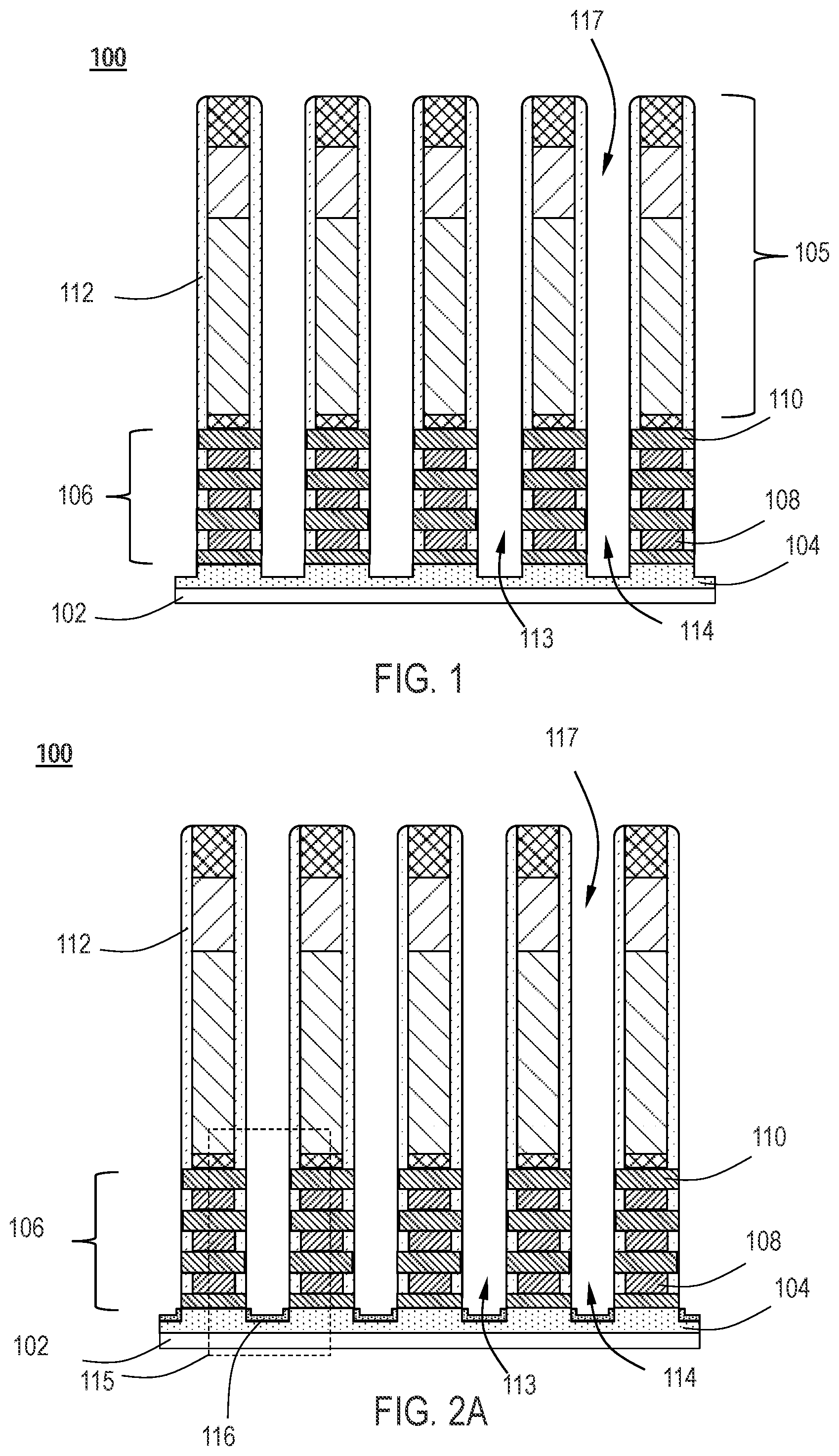 Patent US12588248 — Template for nanosheet source drain formation with bottom dielectric — Figure 1