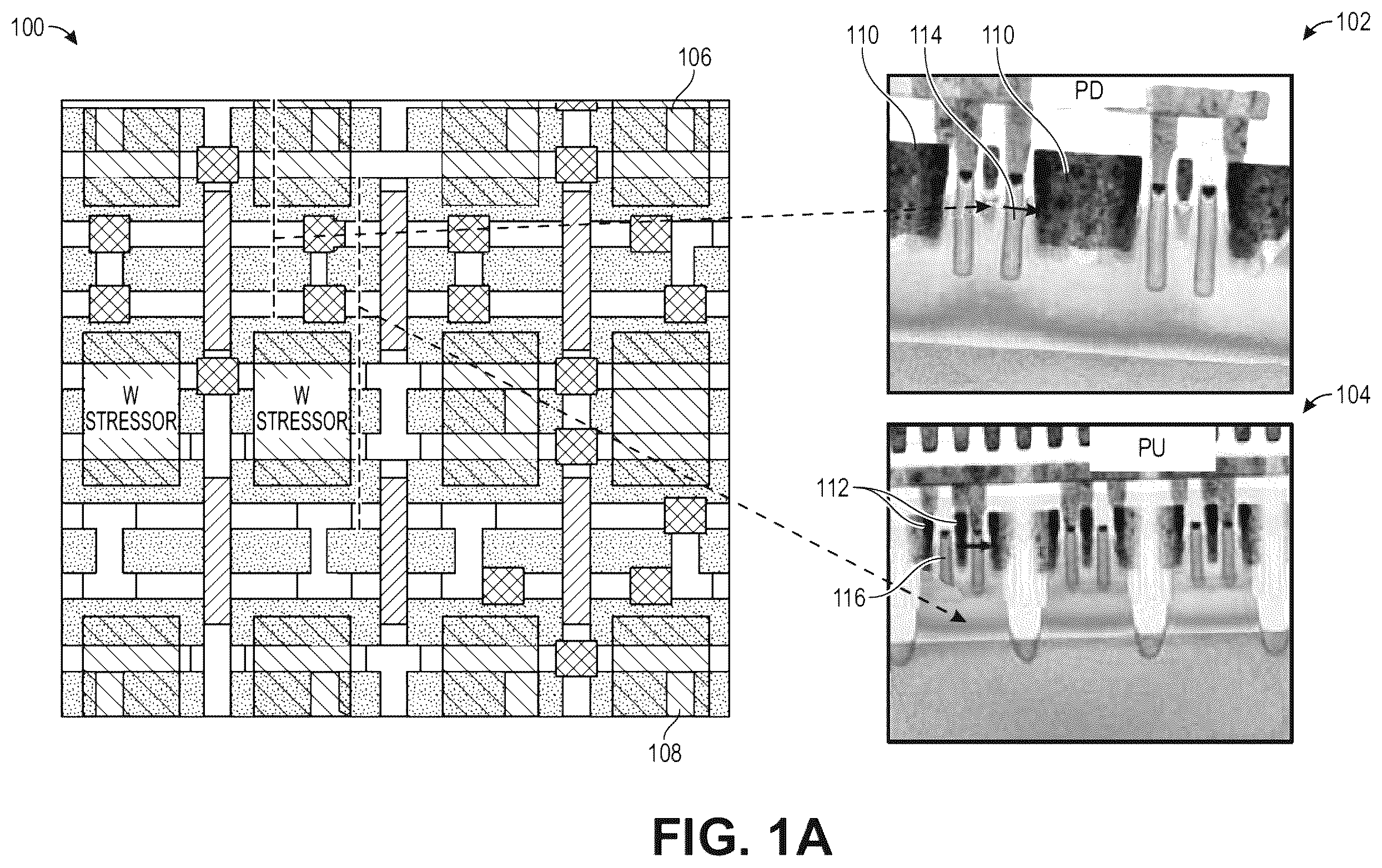 Patent US12588252 — Fin trim plug structures with metal for imparting channel stress — Figure 1