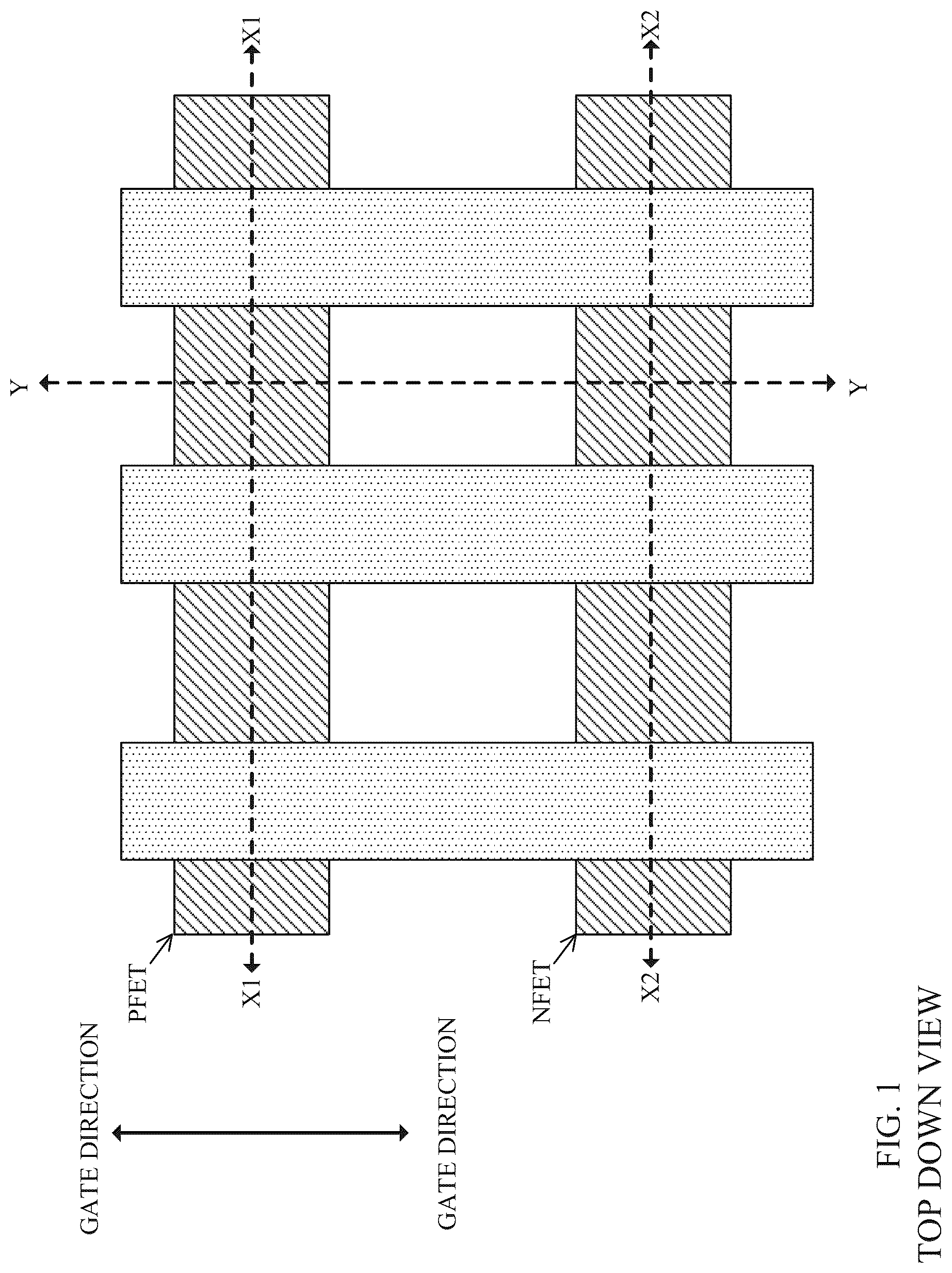 Patent US12588266 — CMOS integration for doped placeholder as direct backside contact — Figure 1