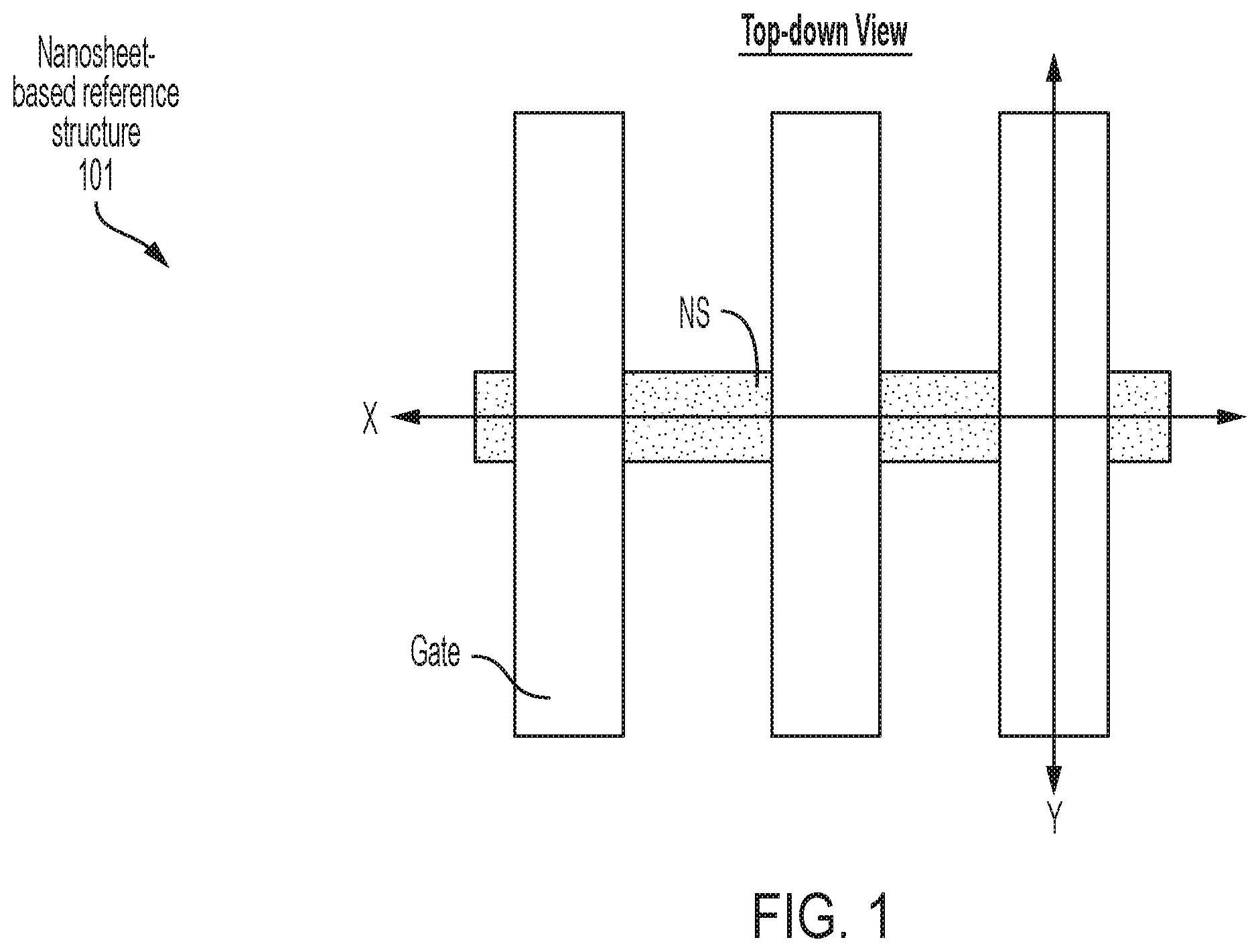 Patent US12588273 Figure 1 – Stacked electronic devices having independent gates
