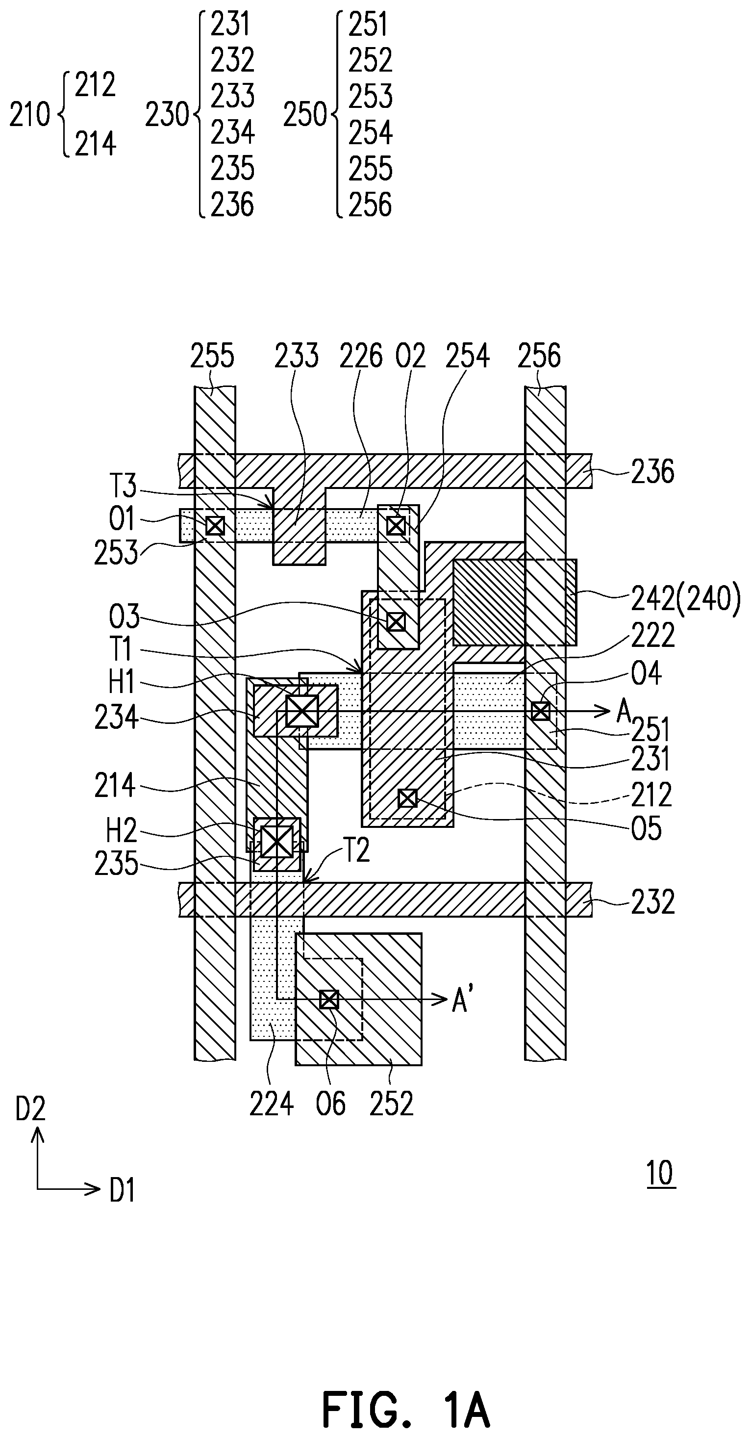 Patent US12588288 — Active device substrate — Figure 1