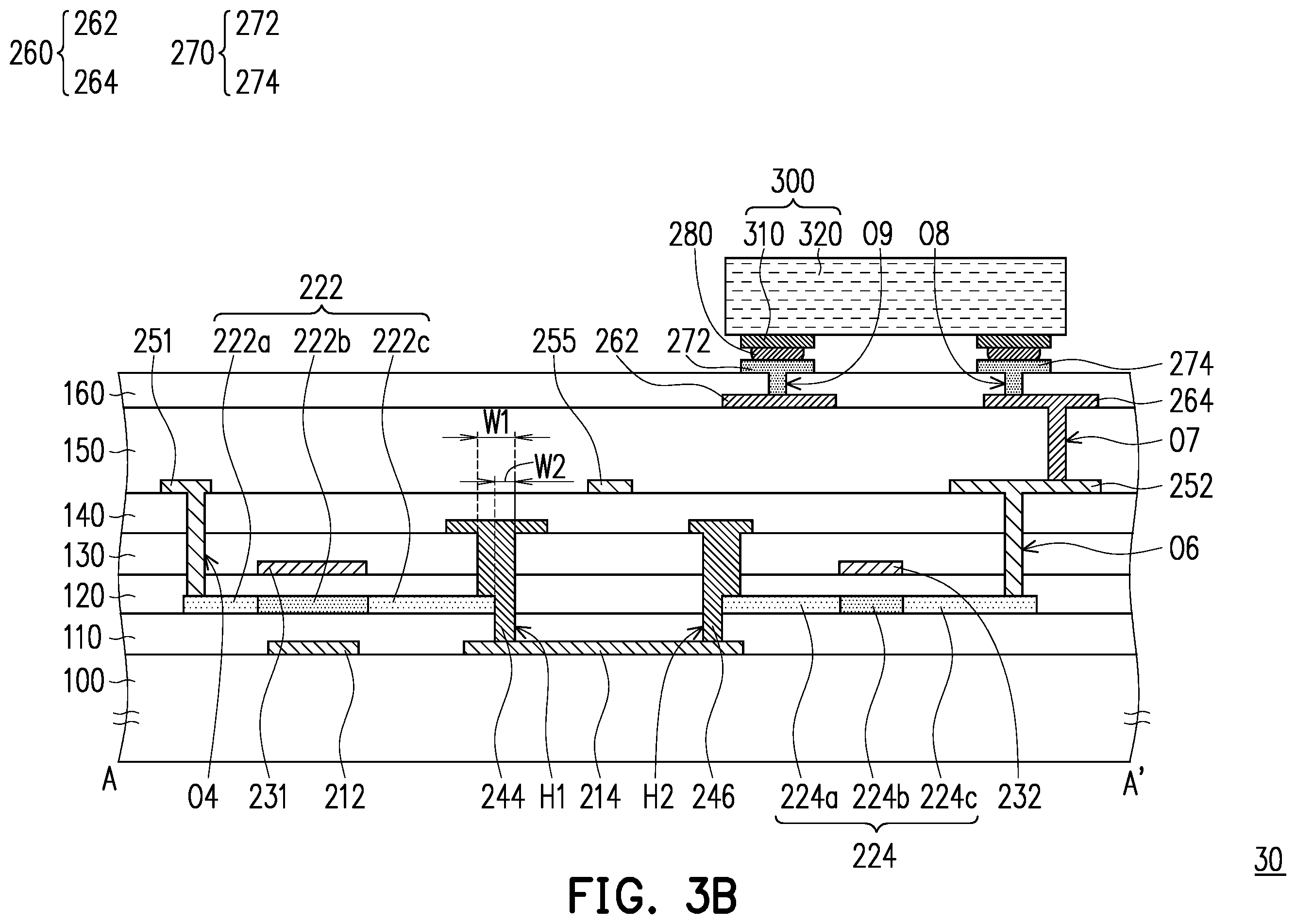 Patent US12588288 Figure 6 – Active device substrate